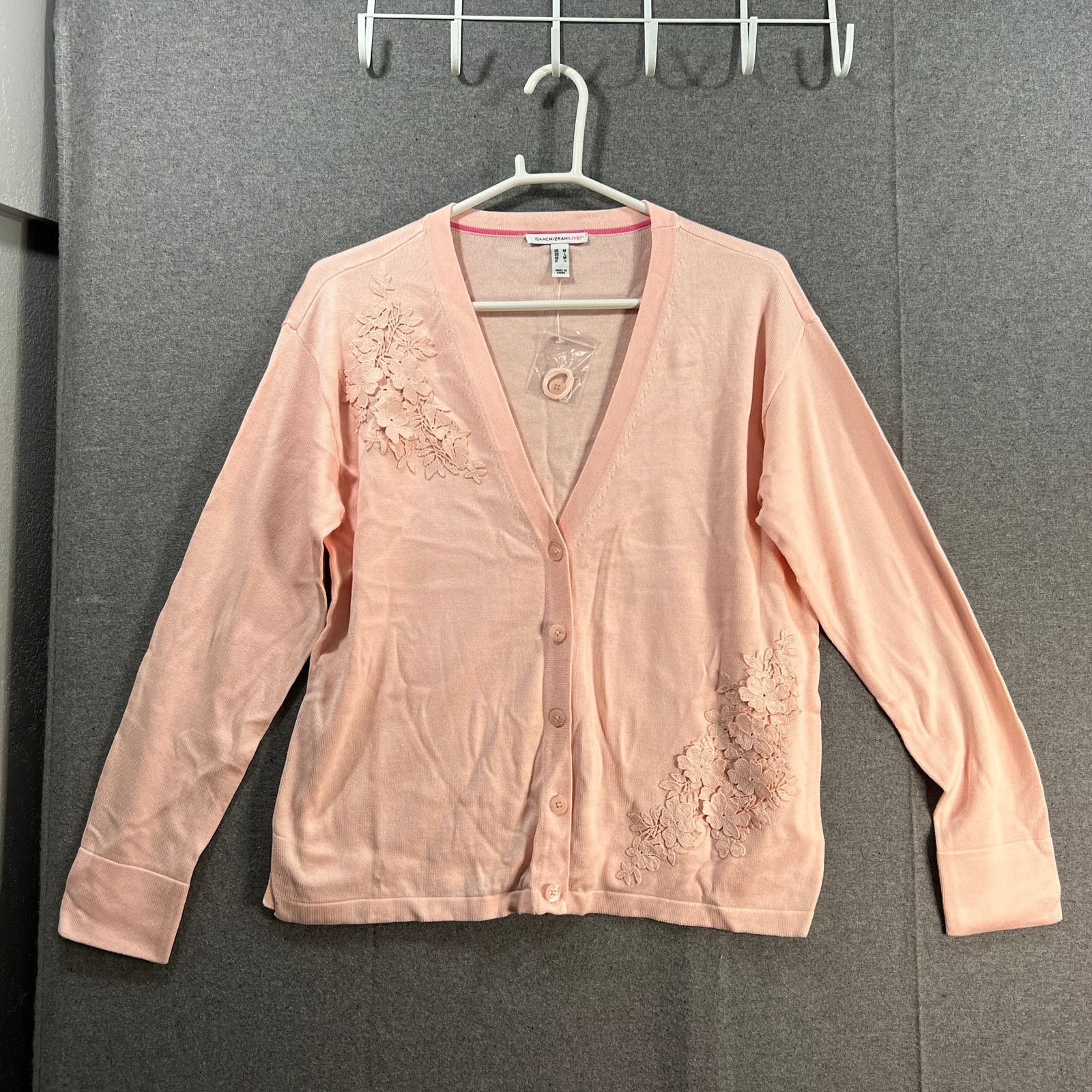 Other Isaac Mizrani Live! Women's Cardigan Size M Orange Color Size M / US 6-8 / IT 42-44 - 1 Thumbnail