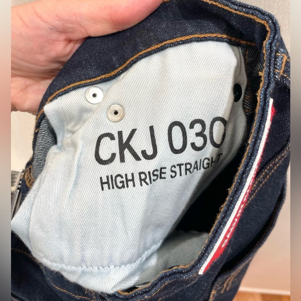 Calvin Klein Calvin Klein High Rise Straight CKJ 030 Jeans Size 27/30 Size 27" / US 4 / IT 40 - 8 Thumbnail