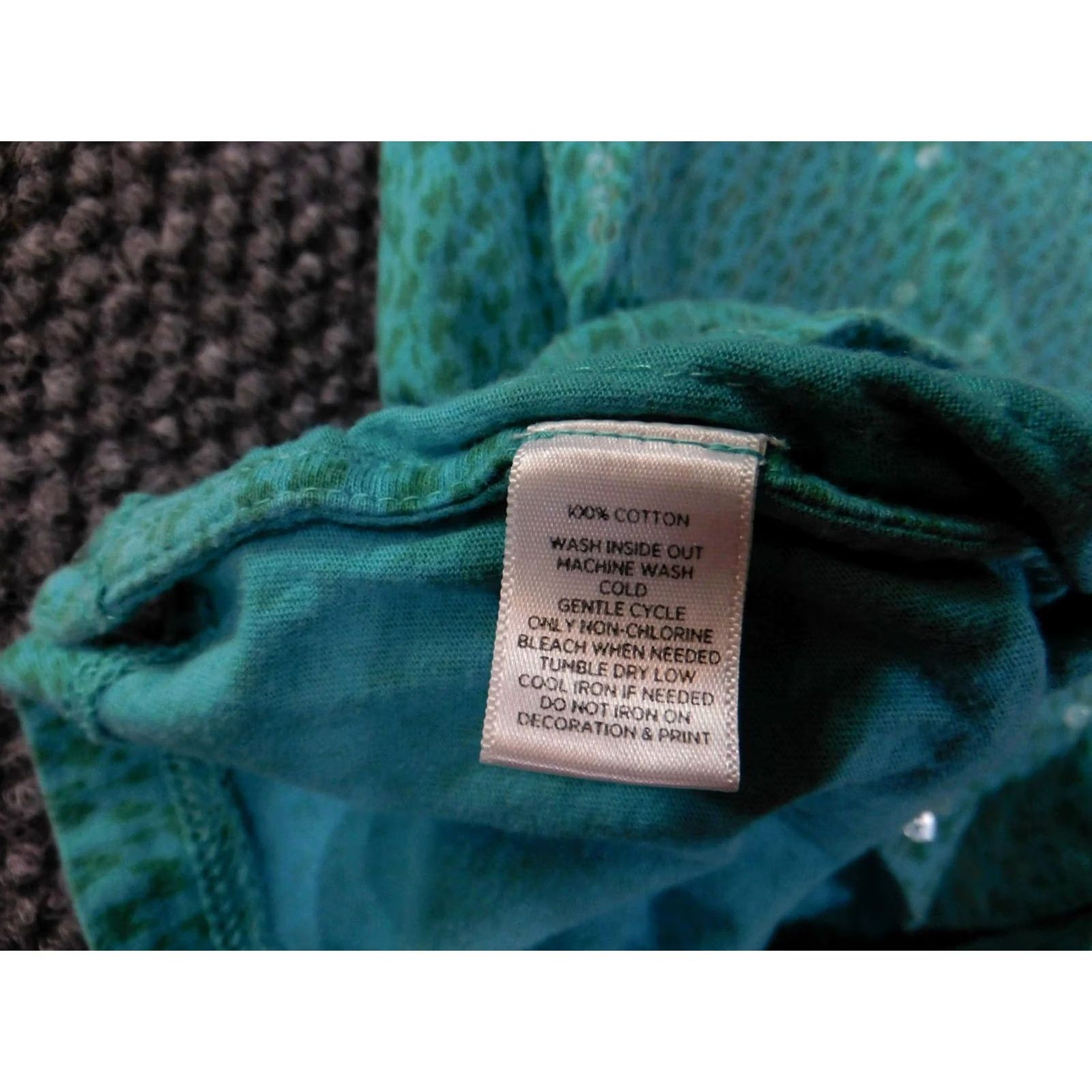 Loft ANN TAYLOR LOFT Shirt Womens Small Green Sequin Scoop Neck Cap Sleeve Top Casual Size S / US 4 / IT 40 - 7 Thumbnail