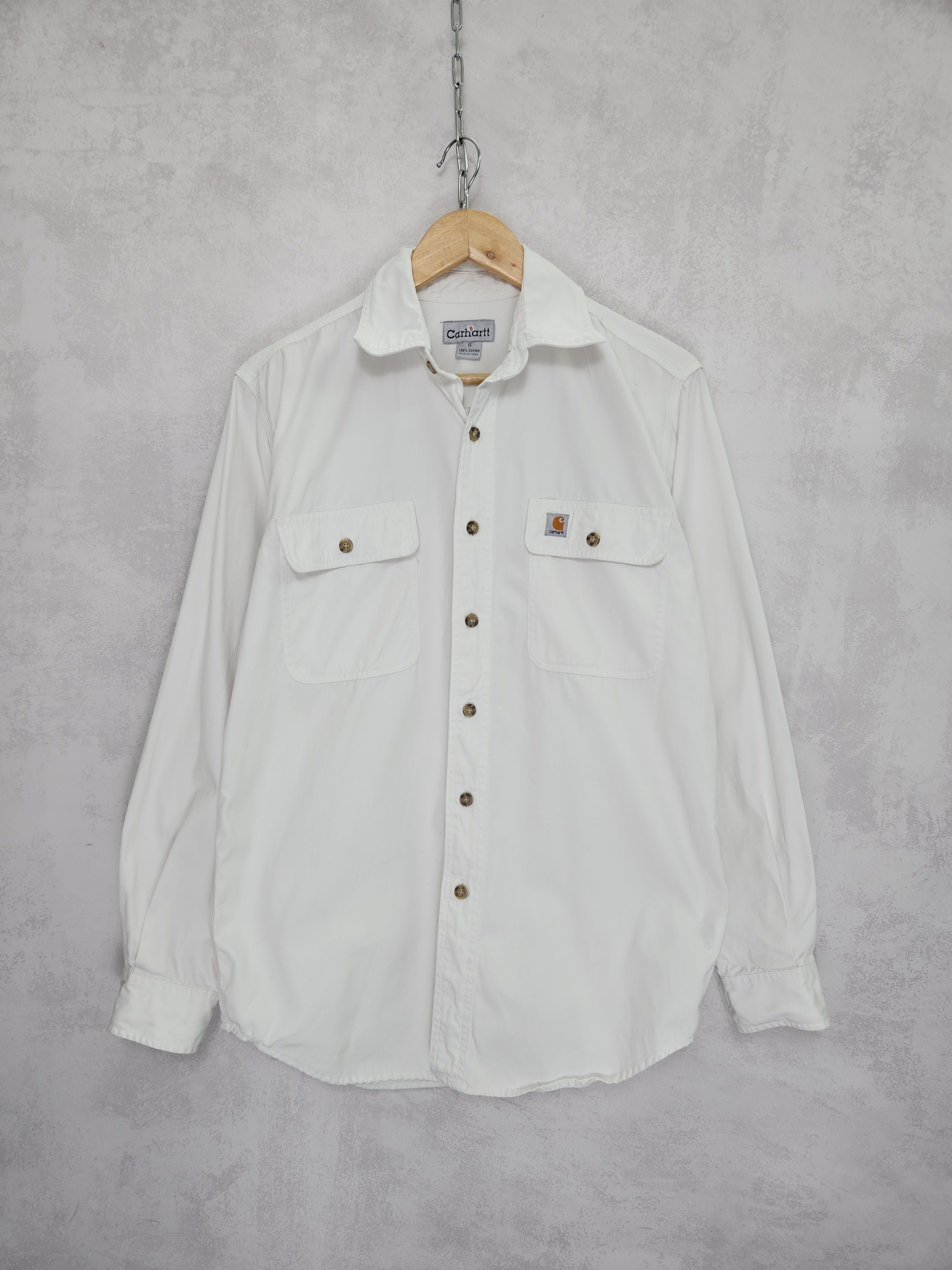 Carhartt Vintage Carhartt small logo shirt button ups Size US S / EU 44-46 / 1 - 1 Thumbnail