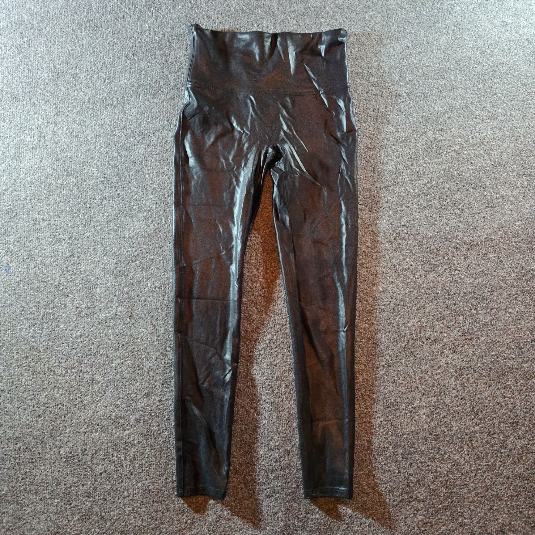 Spanx Spanx Pants Womens Large Black Faux Leather Stretch Casual Capsule Leggings Size L Size 36" / US 14 / IT 50 - 2 Thumbnail
