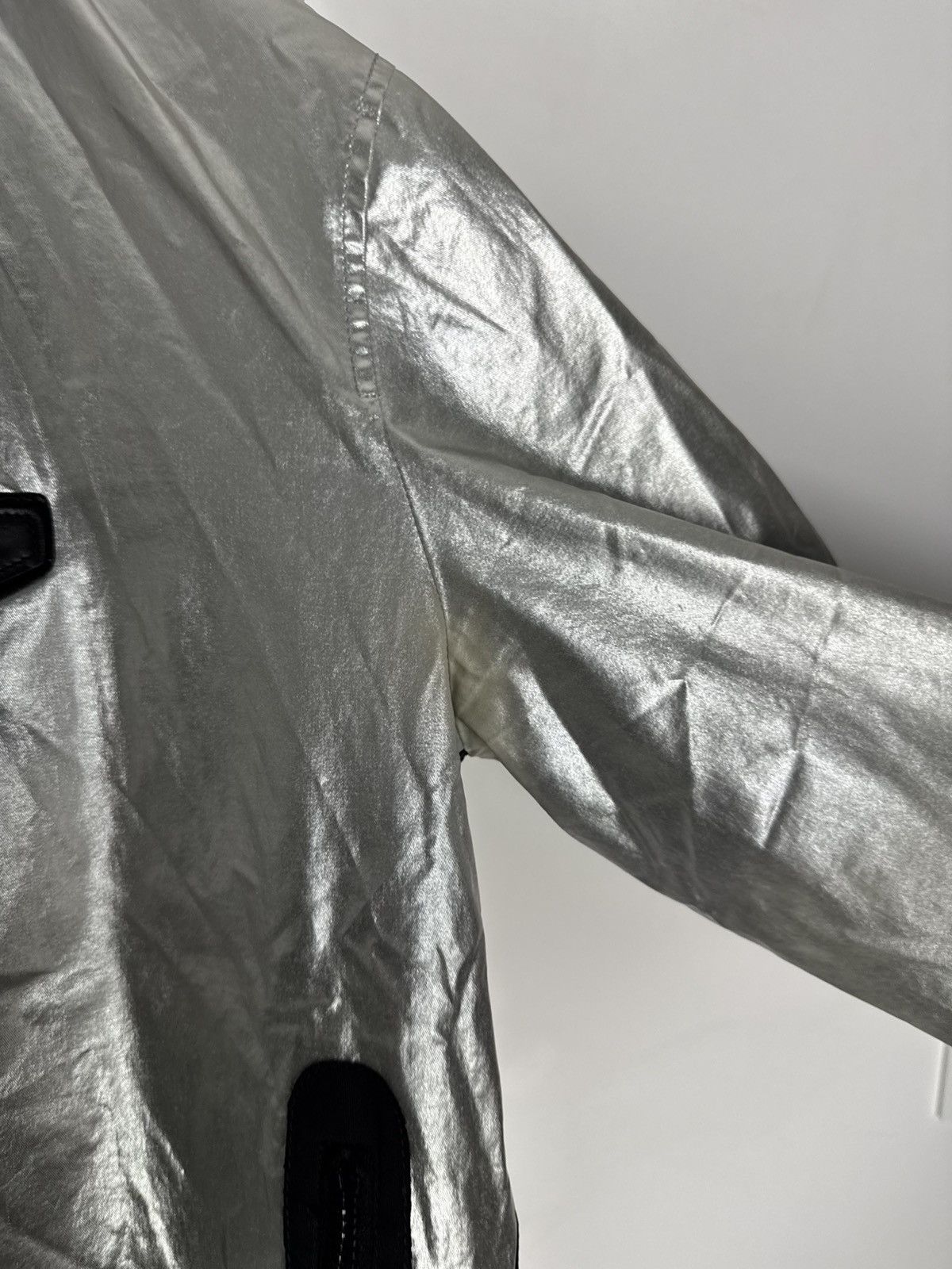 Givenchy Rare Givenchy Silver Parka Jacket Designer Hype streetwear Size US L / EU 52-54 / 3 - 6 Thumbnail