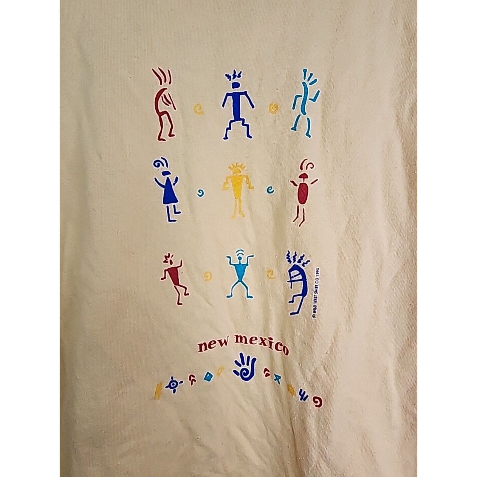 Vintage Vintage New Mexico Tribal Shirt Native American Tee 90s VTG Size US L / EU 52-54 / 3 - 2 Thumbnail