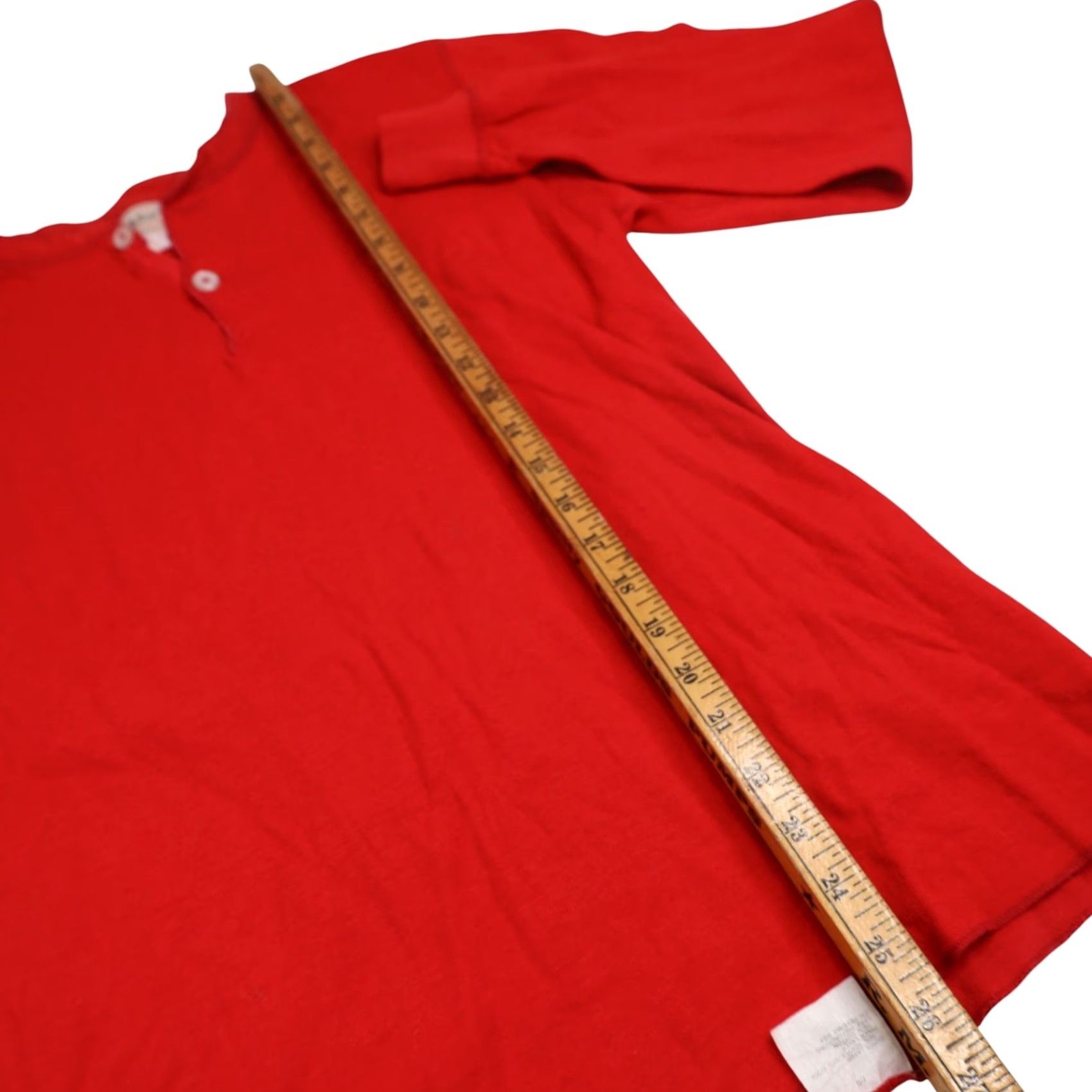 Vintage VINTAGE L.L.Bean Henley Under Shirt Men's Red L Regular Shirt 9/10 - Large Size US L / EU 52-54 / 3 - 8 Thumbnail