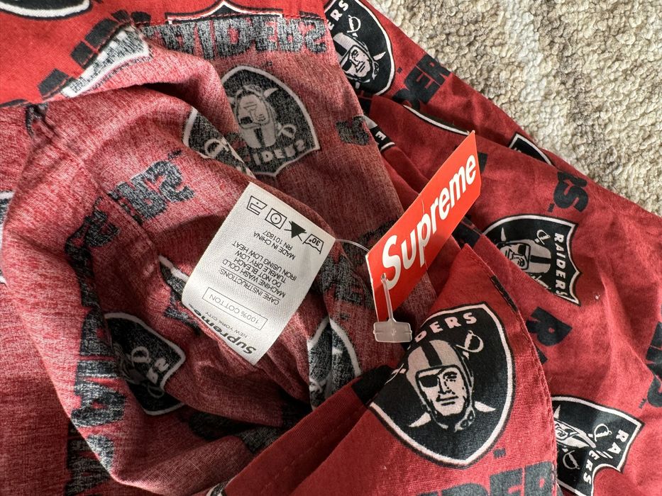 Supreme Supreme NFL x Raiders x 47 S/S Shirt Light Burgundy | Grailed