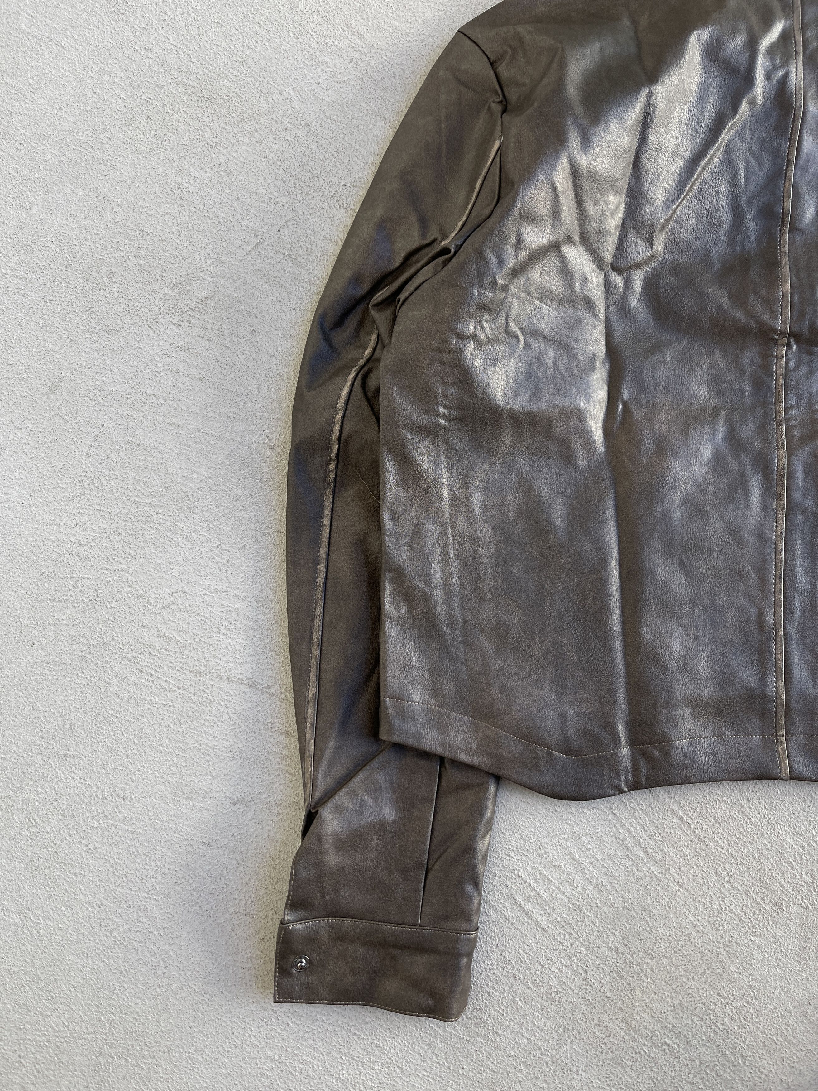 Vintage STEAL! Vintage 1990s Biker Leather Jacket Size US L / EU 52-54 / 3 - 7 Thumbnail