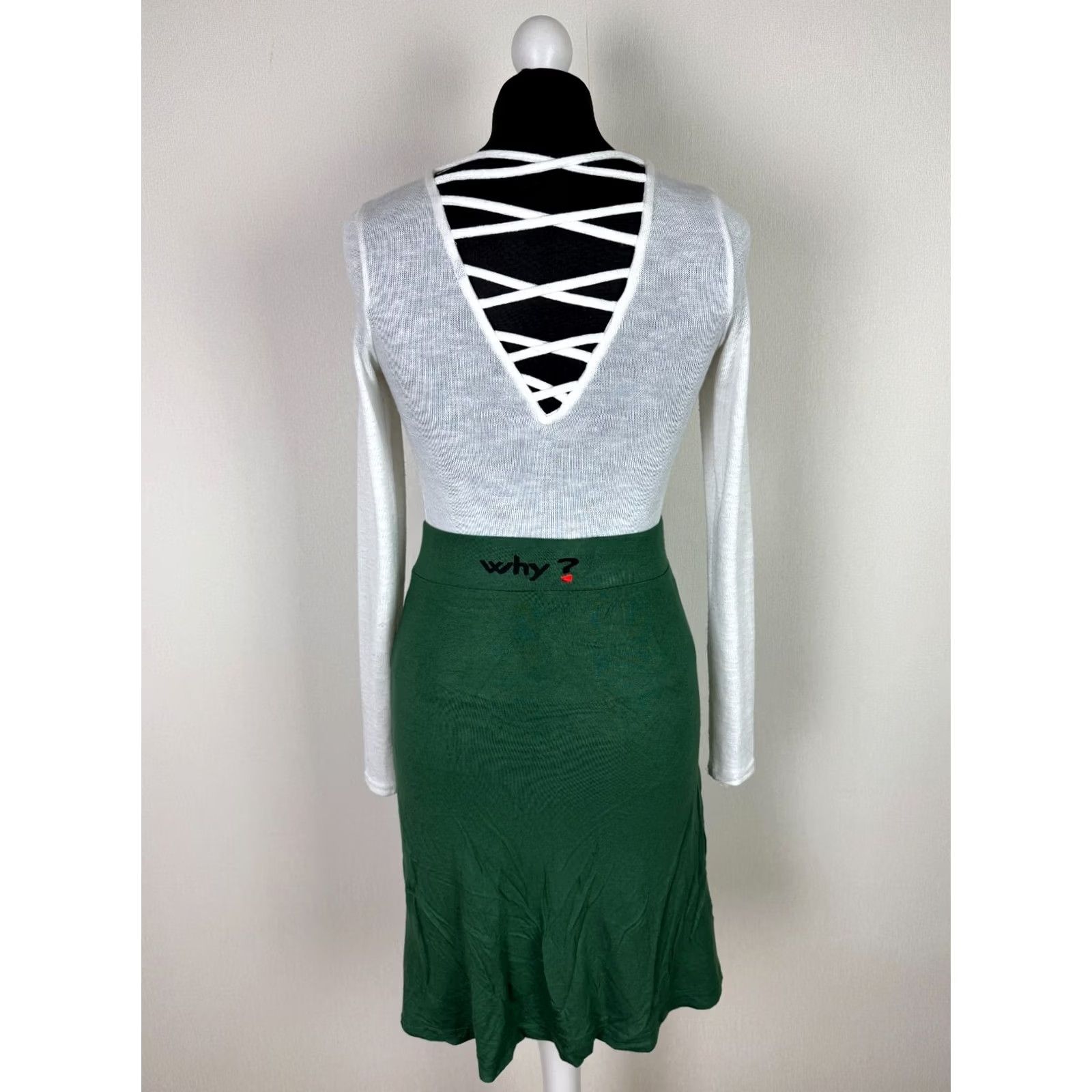 Desigual Desigual Skirt Desigual XXL Womens Green Knee Length Skirt 2XL Womens Green Desigual Skirt Size 40" / US 18 - 4 Thumbnail