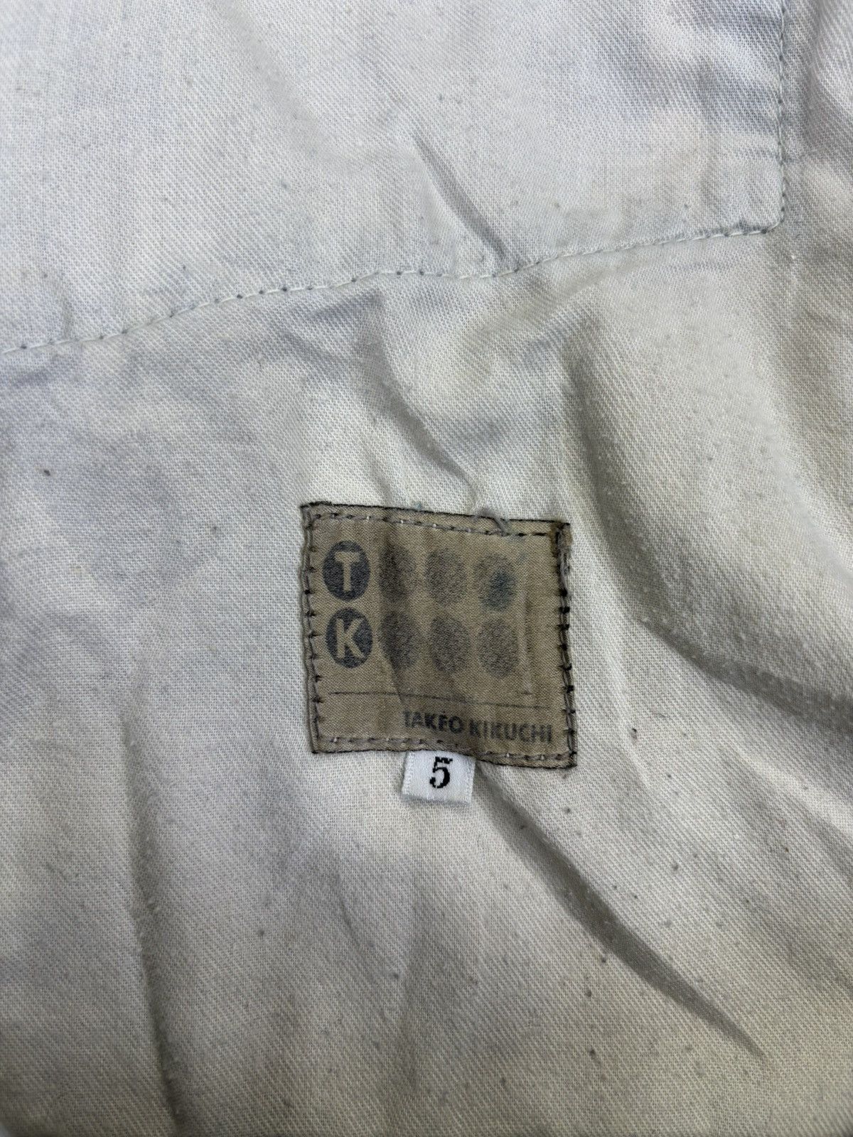 Takeo Kikuchi Takeo Kikuchi Painter Distressed Light Wash Denim F992 Size US 37 - 15 Thumbnail
