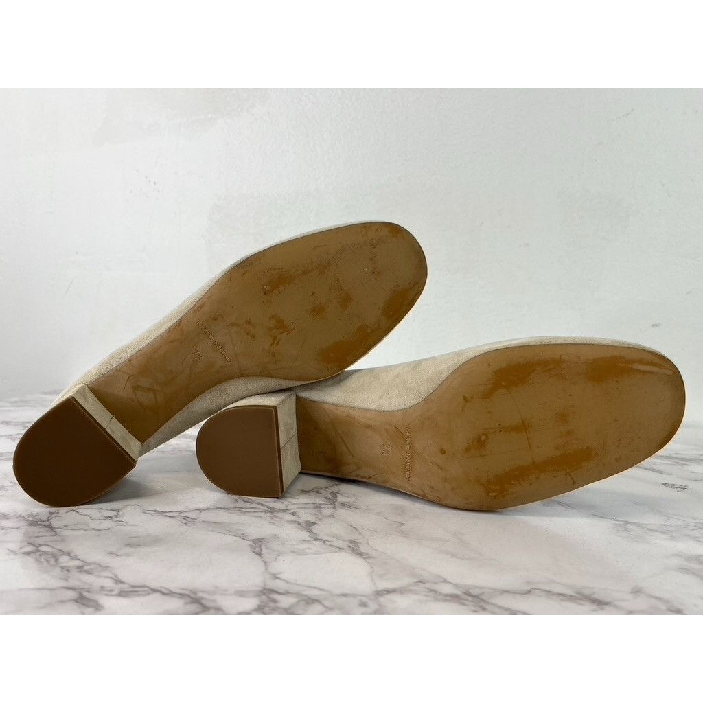 Everlane Everlane Women's Taupe Suede The Italian Leather Day Heel Sz Size US 7.5 / IT 37.5 - 10 Thumbnail