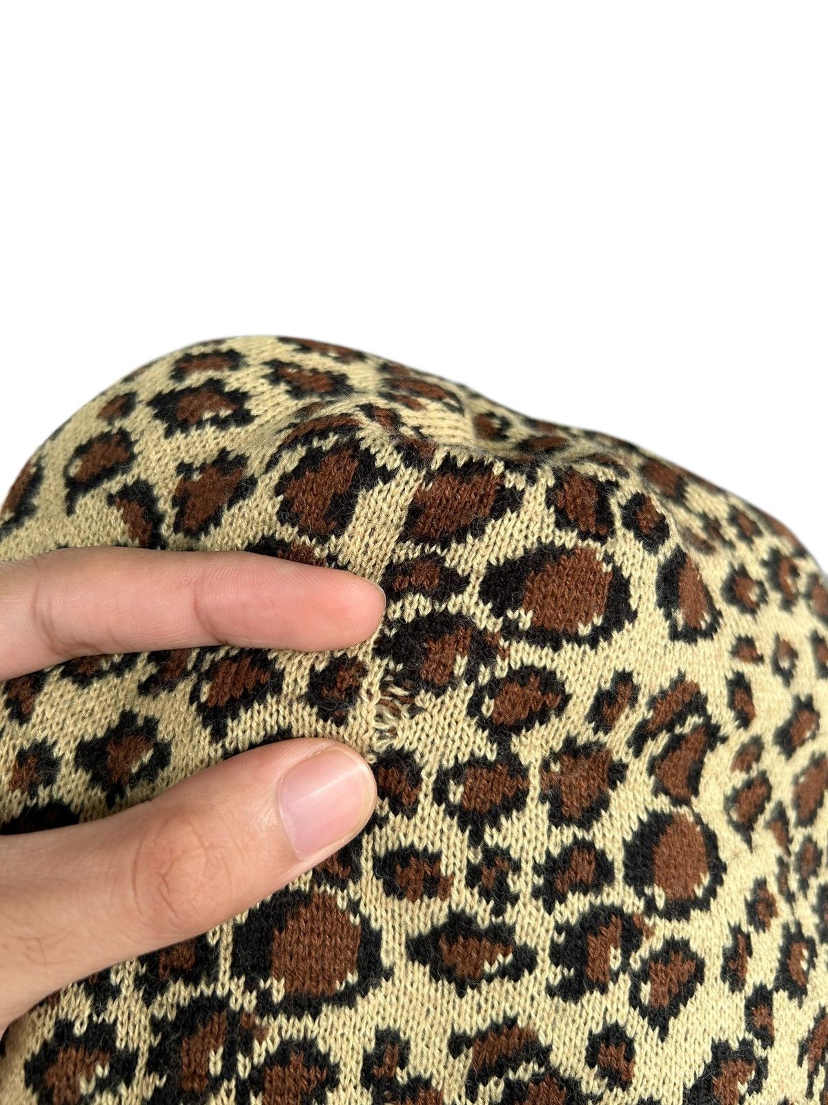 Japanese Brand × Kapital × Vintage Leopard Japanese Style Rare Beanie Hats 🎌☠️ Size ONE SIZE - 6 Thumbnail