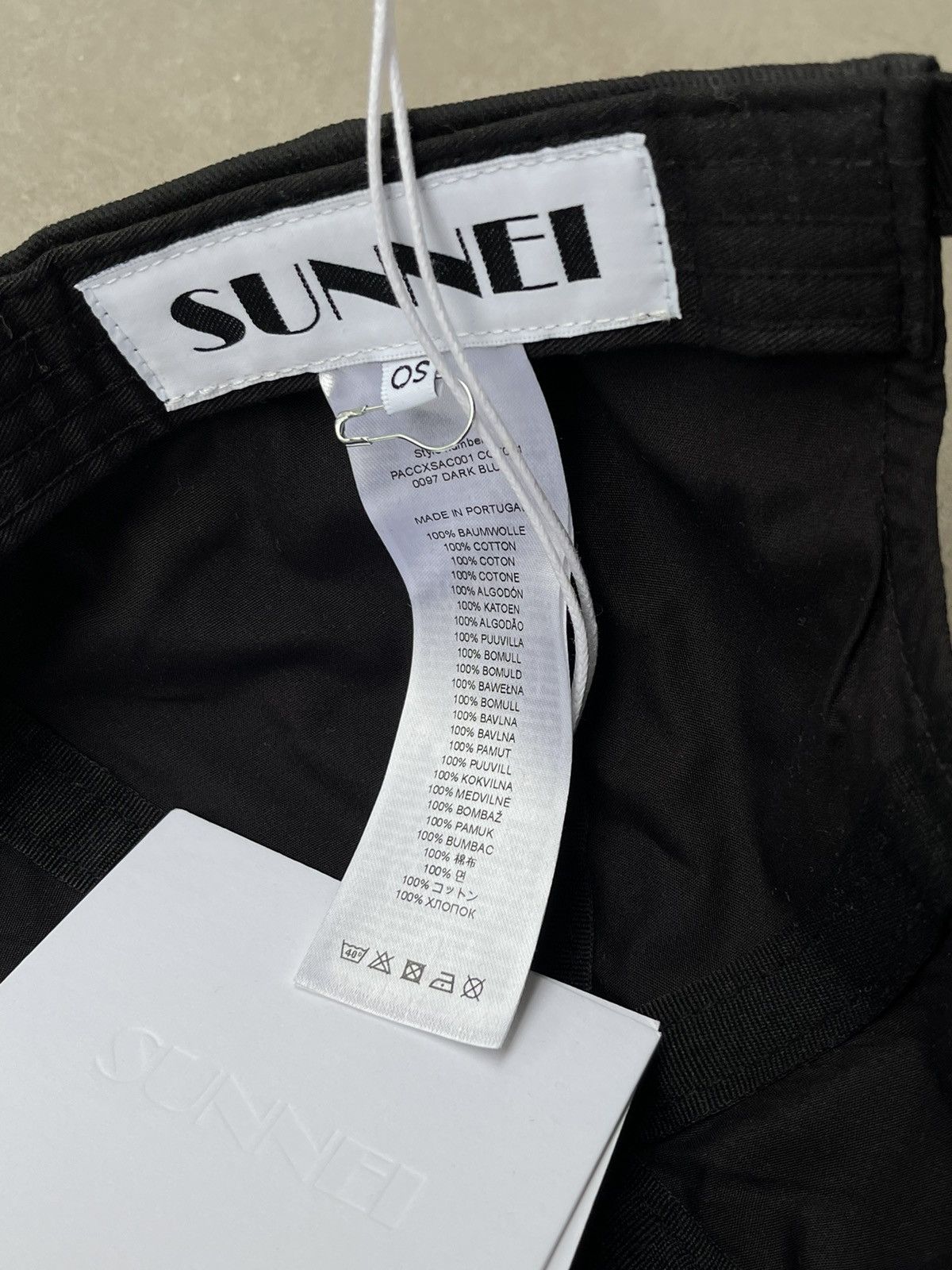 Sunnei !DS! SS23 Sunnei Black Baseball Hat Eiws Cap Size ONE SIZE - 9 Thumbnail