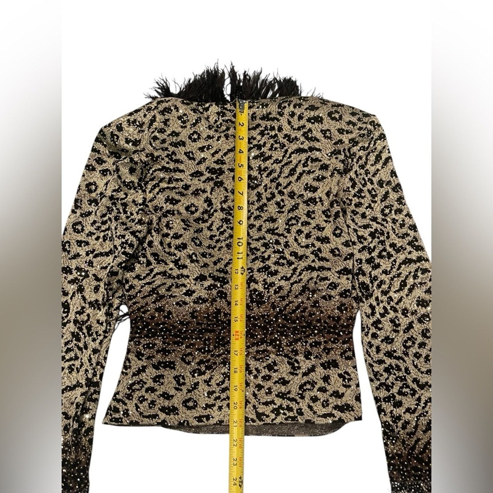 St. John St. John Studded Chic Leopard Print Sweater Sz:12 Size XL / US 12-14 / IT 48-50 - 13 Thumbnail