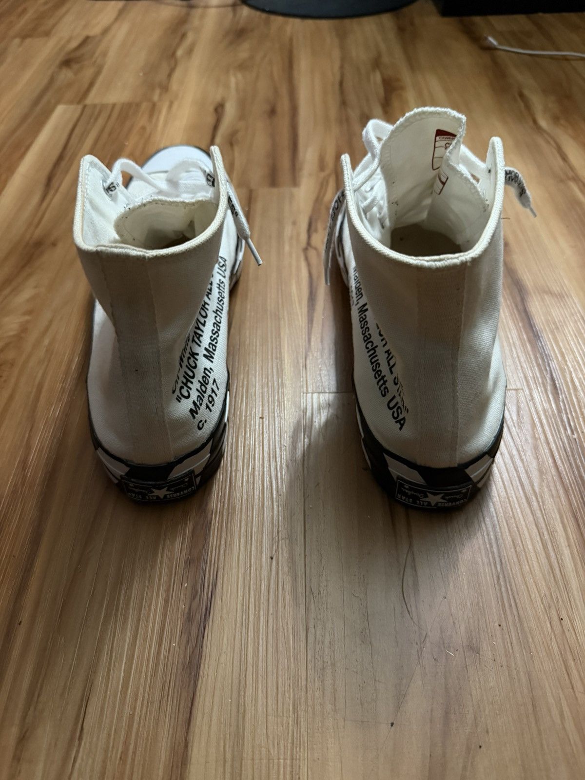 Converse × Off-White Off White x Converse Chuck 70 ‘White’ Size US 13 / EU 46 - 4 Thumbnail