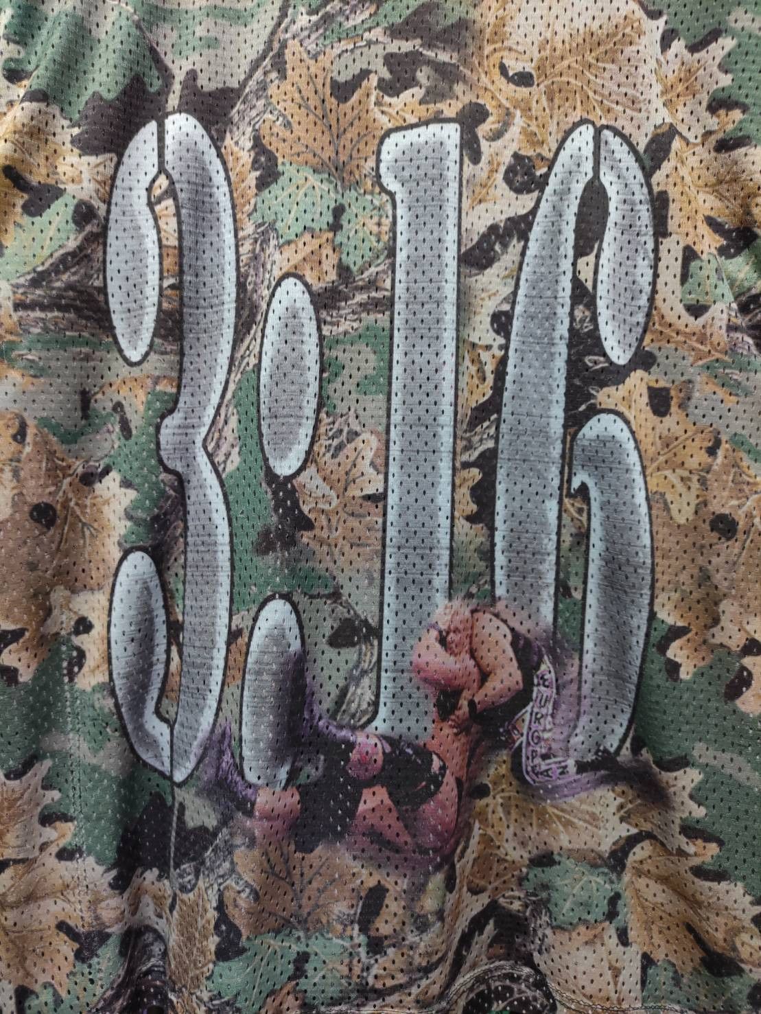 WWF Vtg 90's Stone Cold Steve Austin WWF Promo Camo USA Jersey Size US XL / EU 56 / 4 - 12 Thumbnail
