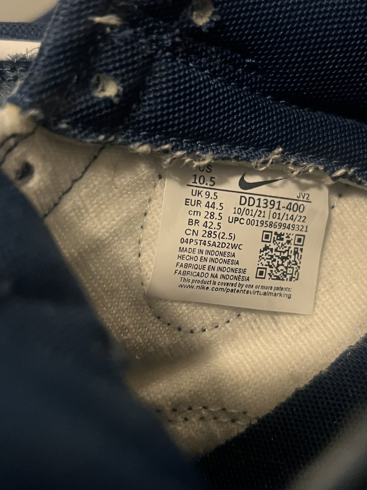 Nike × Vintage Nike Dunk Low Valerian Blue Size US 10.5 / EU 43-44 - 6 Thumbnail