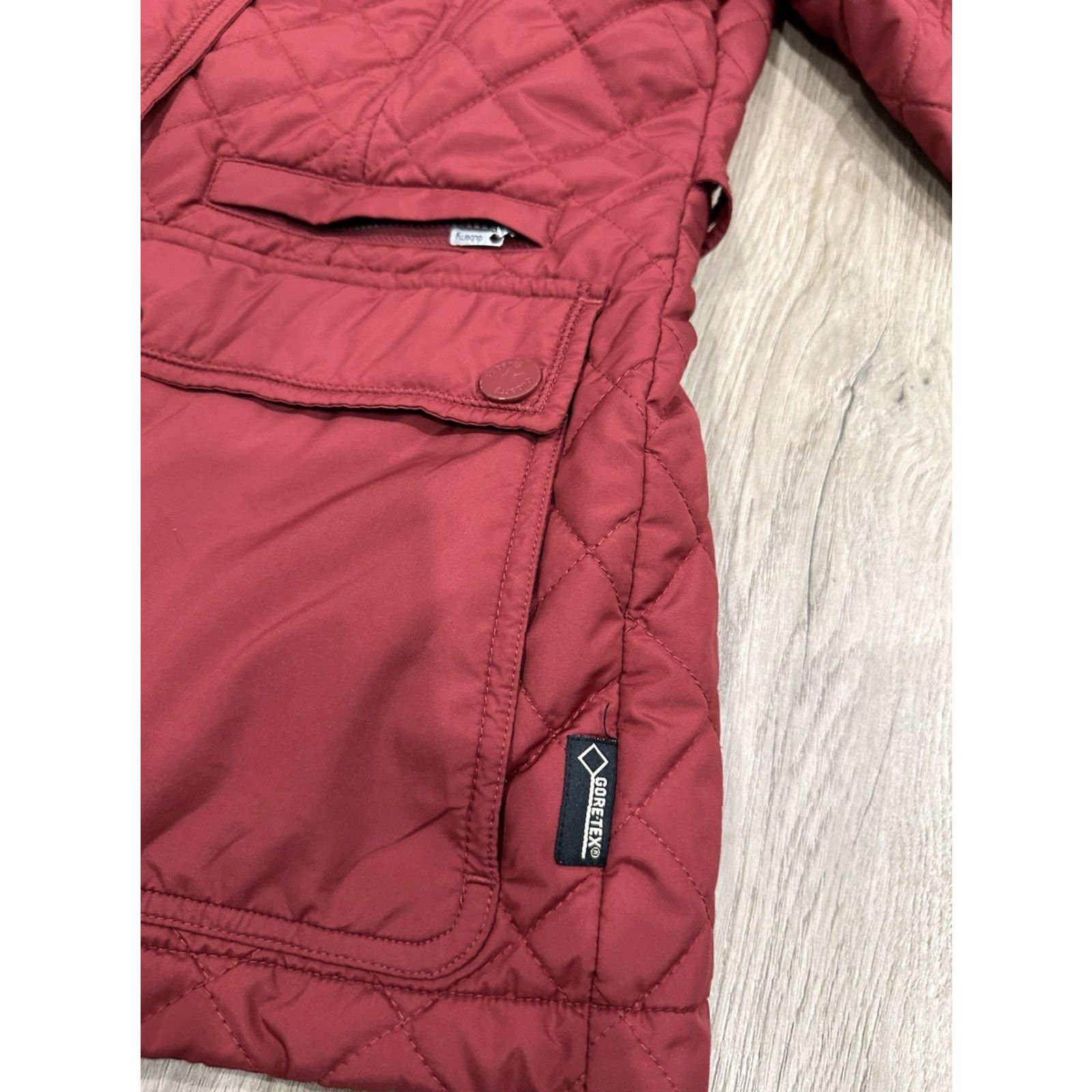 Vintage Dubarry Women Jacket Goretex Behan Equestrian Quilted Full Zip Size 10UK 36EU Red Size L / US 10 / IT 46 - 5 Thumbnail
