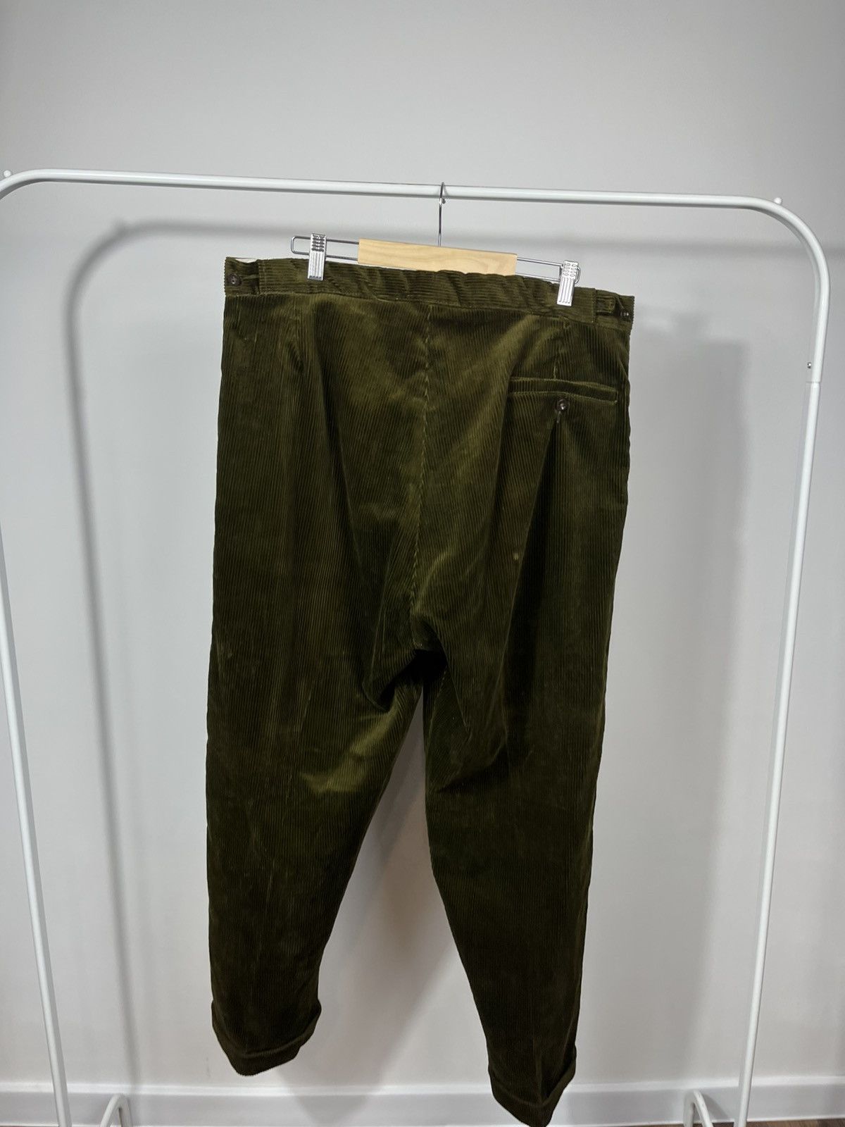 Other Vintage Corduroy Pants Olive Green Low Rise Mens Casual Size US 38 / EU 54 - 14 Thumbnail
