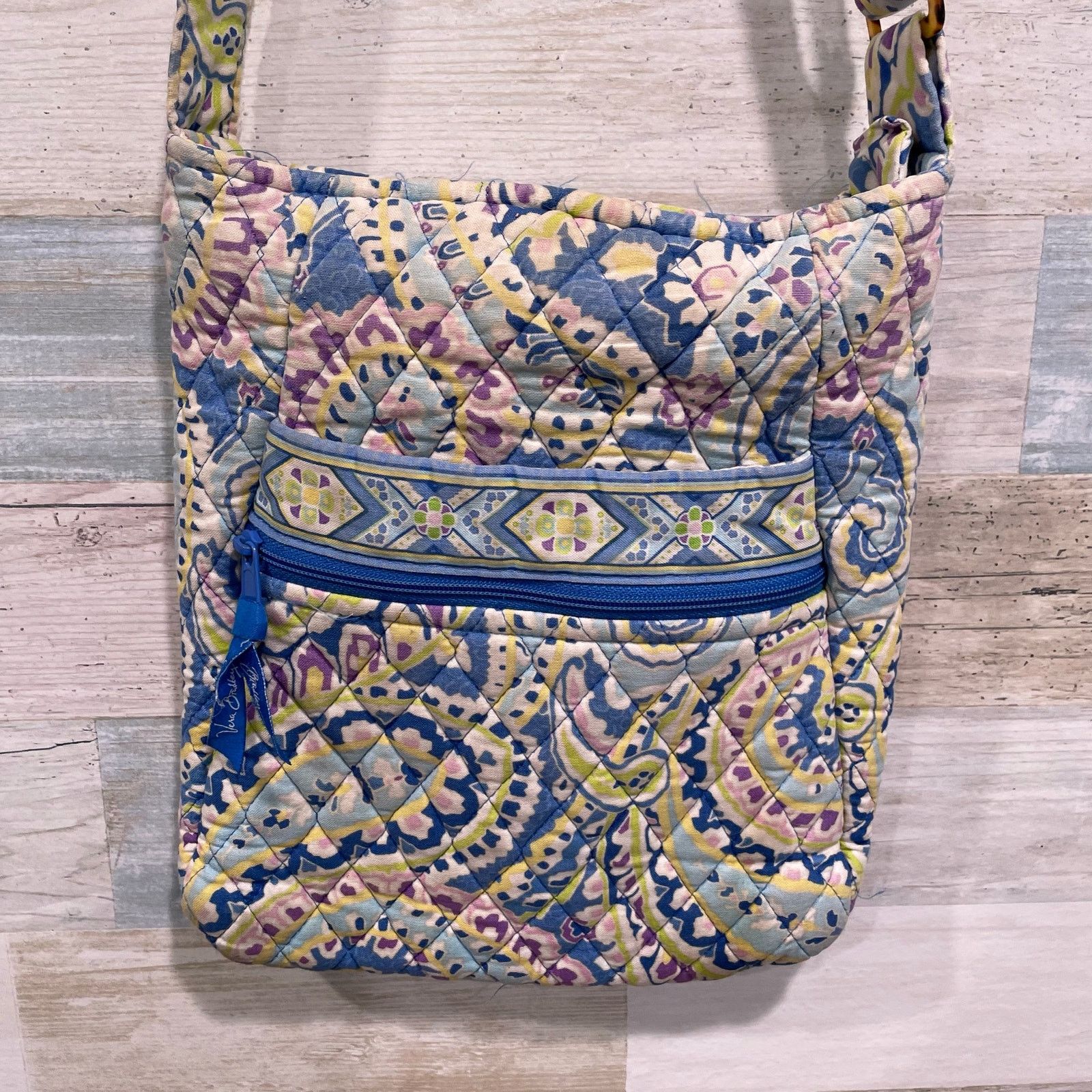 Vera Bradley Vera Bradley Capris Blue Cross Body Bag Paisley y2K Size ONE SIZE - 2 Thumbnail