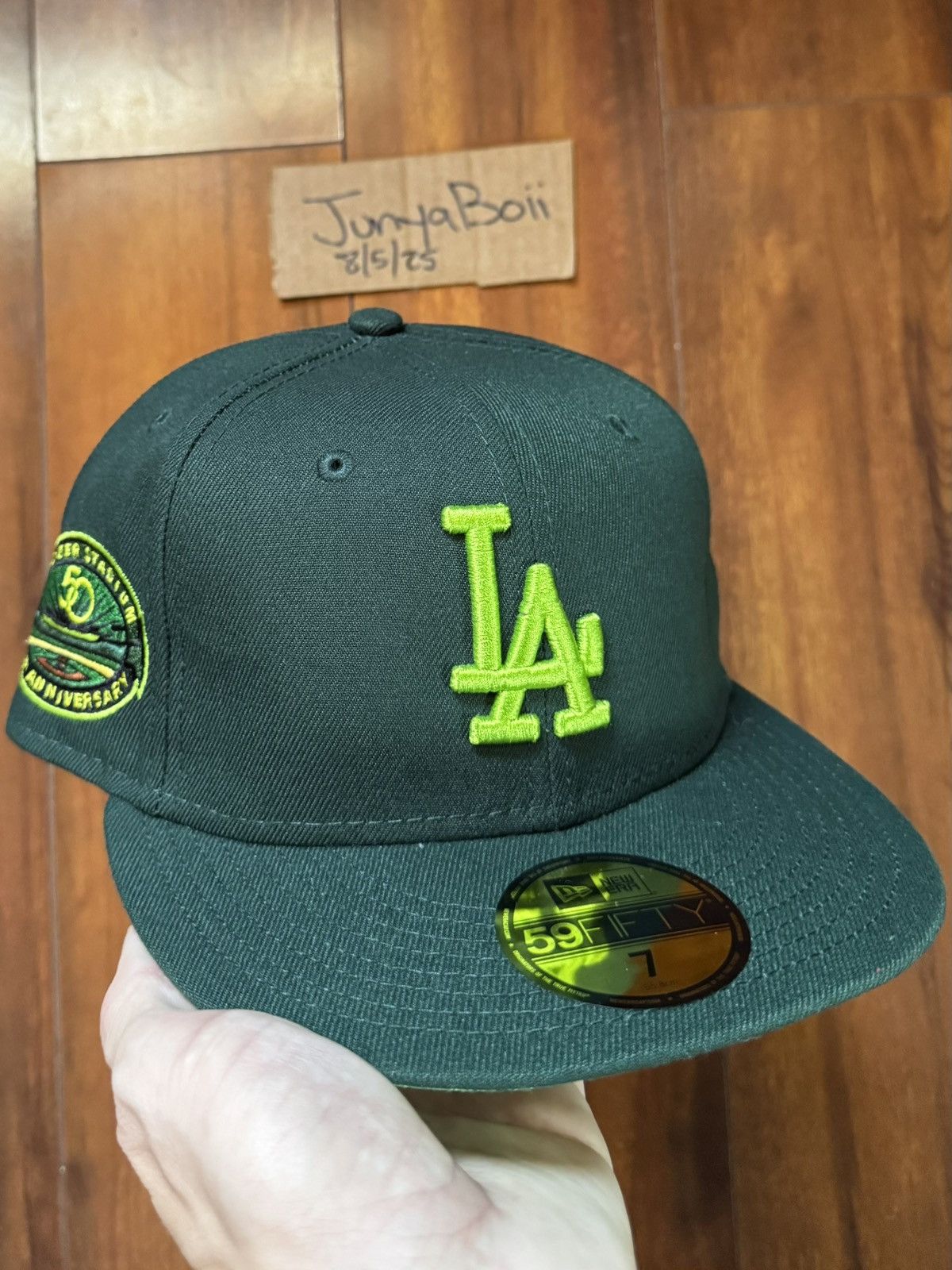 Hat Club Size 7 LA Dodgers 50th Anniversary Patch Crocodile Fitted Size ONE SIZE - 1 Thumbnail