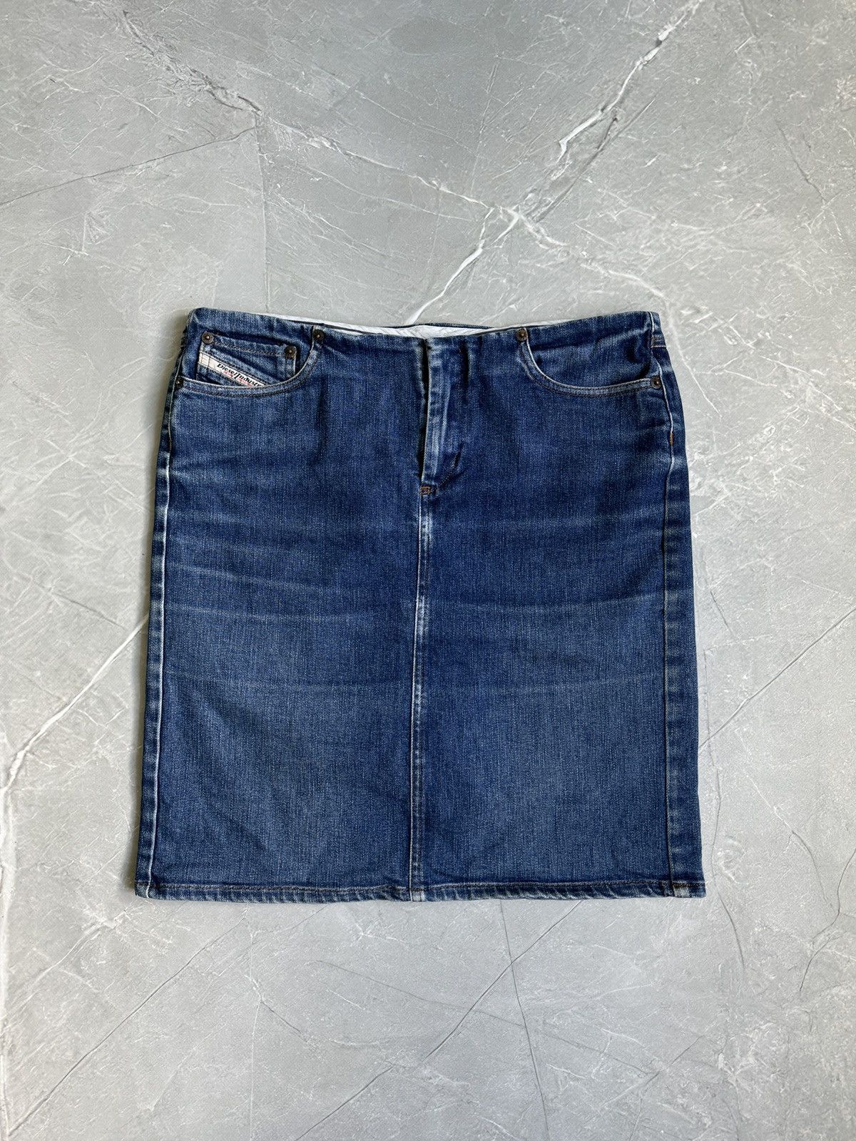 Diesel Vintage Diesel Low Waist Midi Skirt Denim Size 30" / US 8 / IT 44 - 2 Thumbnail