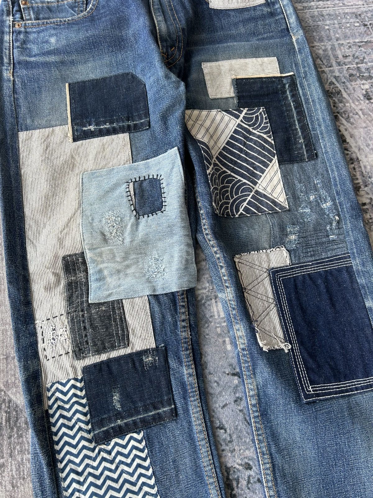 Junya Watanabe AD2011 Junya Watanabe Patchwork Denim Size US 31 - 7 Thumbnail