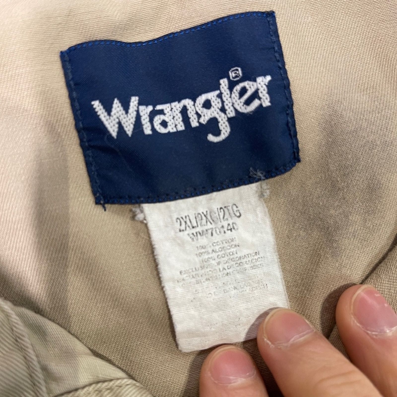 Wrangler Vintage 80’s wrangler brown button down shirt Size US XXL / EU 58 / 5 - 3 Thumbnail