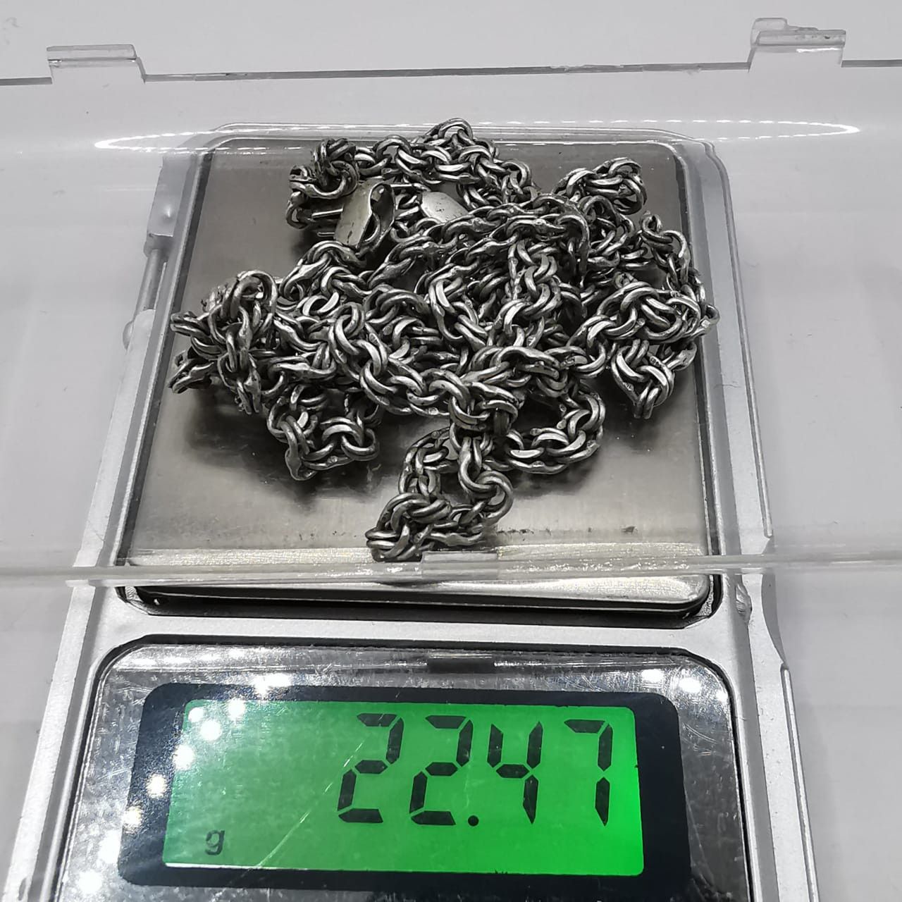 Sterling Silver Vintage Chain, 925 Sterling Silver, Signed 22.47g Size ONE SIZE - 7 Thumbnail