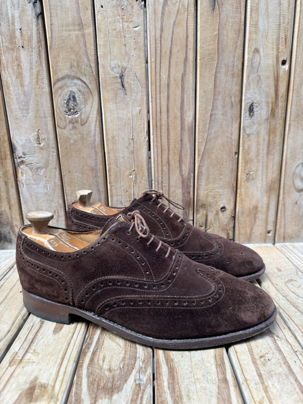 Alfred Sargent Alfred Sargent Brown suede wingtip dress Men’s shoes UK 11 Size US 12 / EU 45 - 3 Thumbnail