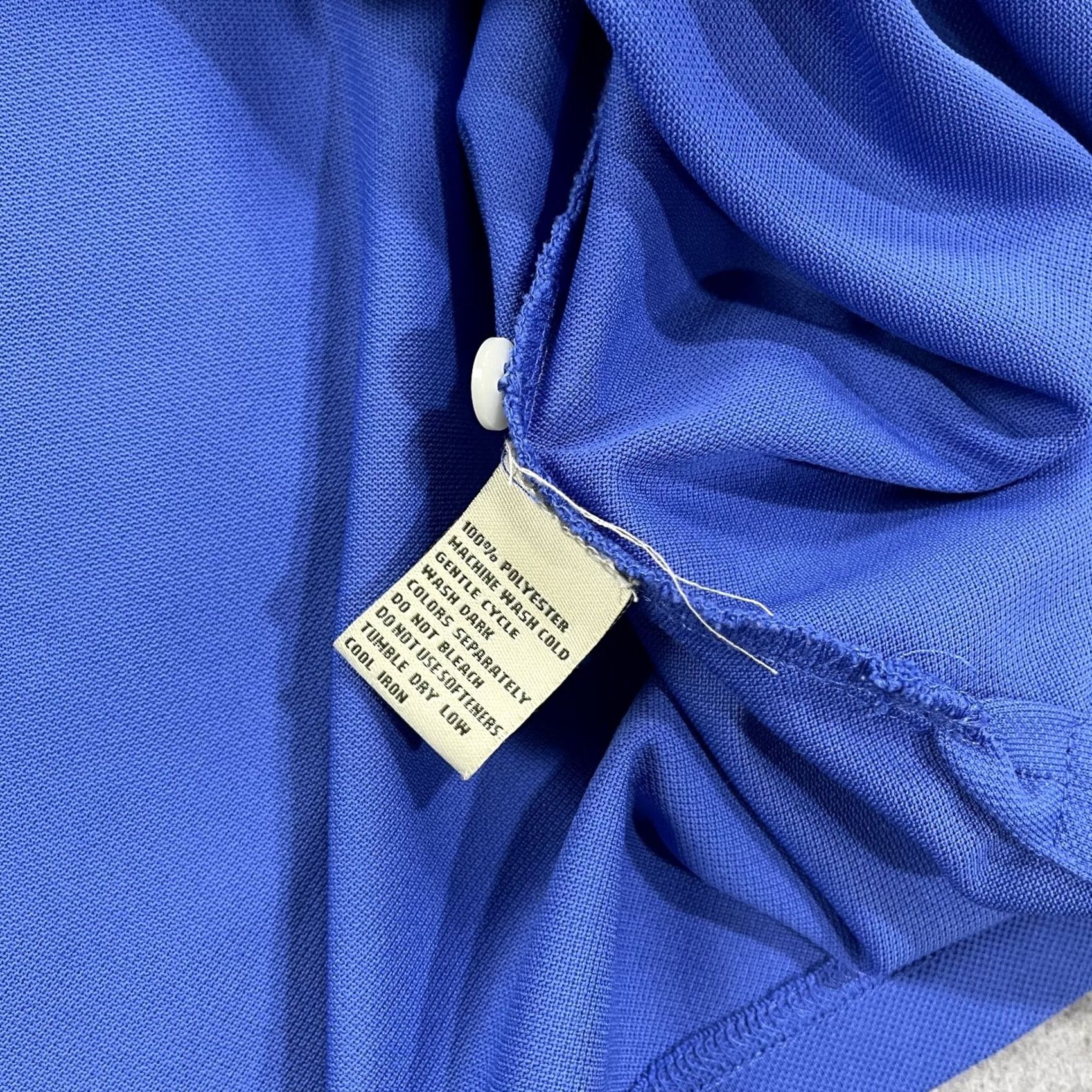 Vintage Nike Sand Valley Polo Shirt Mens XL Blue Solid Donald Ross Logo Performance Polo Size US XL / EU 56 / 4 - 6 Thumbnail