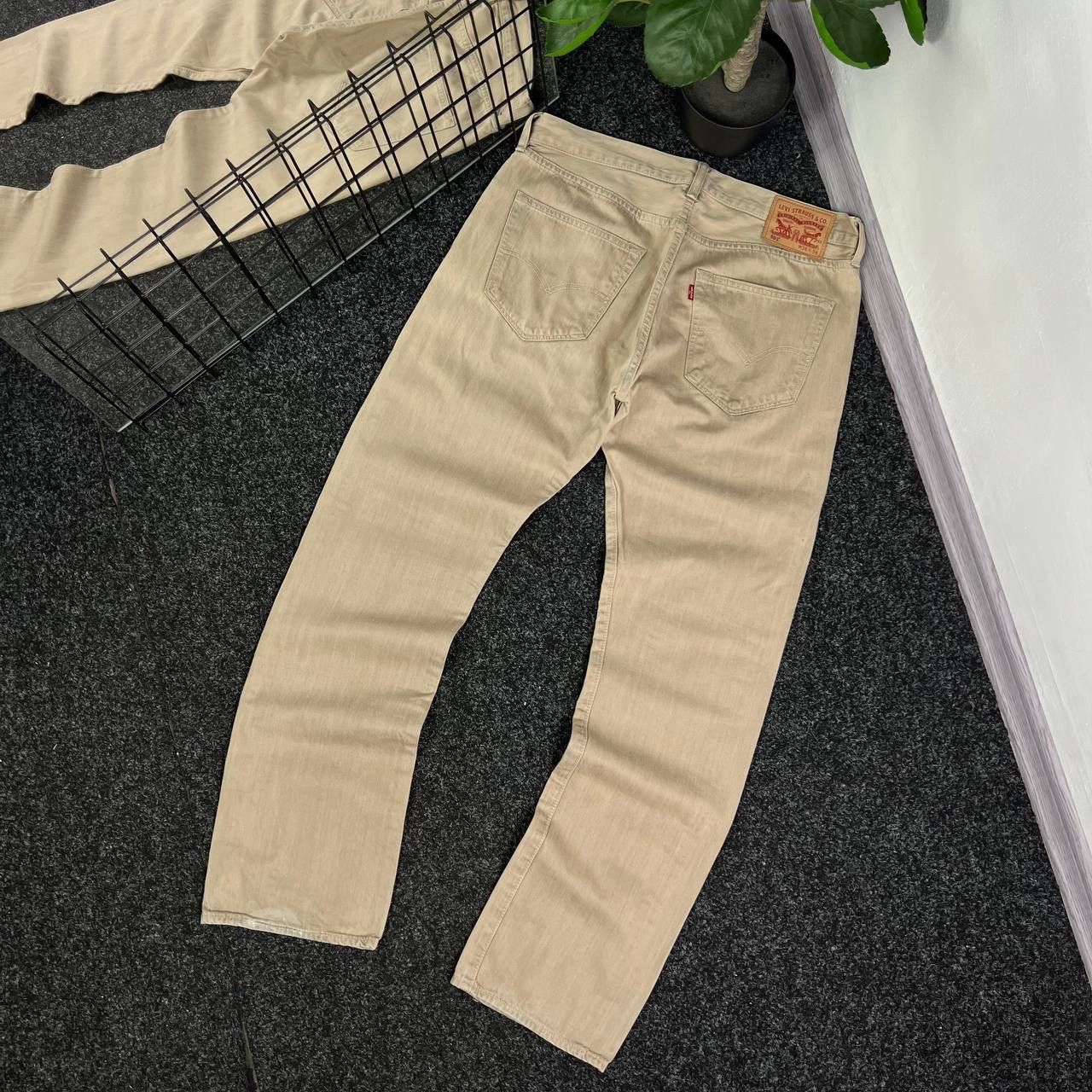 Levi's Y2k Levis 501 Denim Beige Jeans Pants Baggy Vintage Size US 36 / EU 52 - 1 Thumbnail