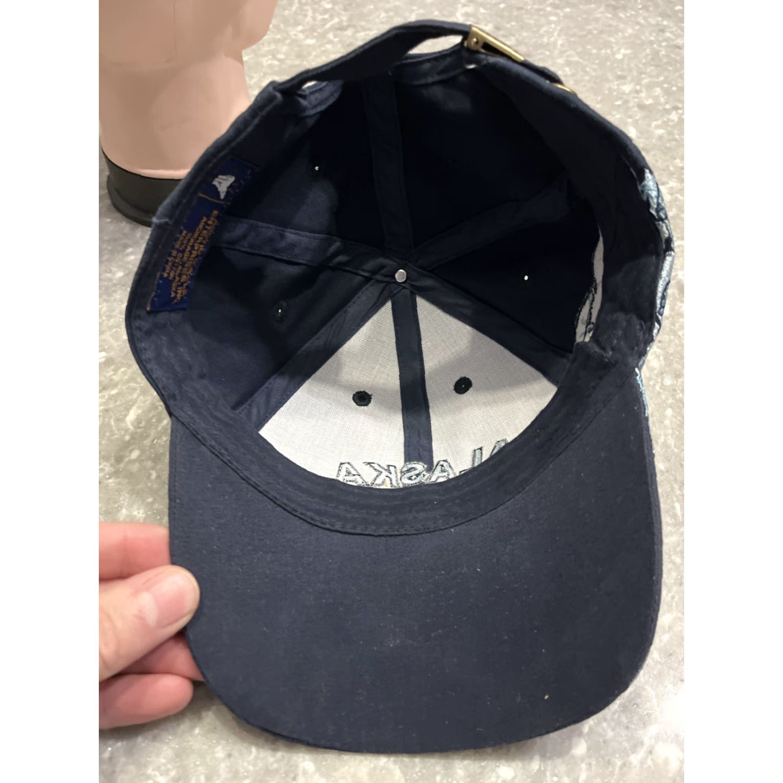 Vintage VINTAGE Artic Circle Enterprises Baseball Cap Blue Embroidered Polar Bears Adjustable Men Canvas Cotton Size ONE SIZE - 6 Thumbnail