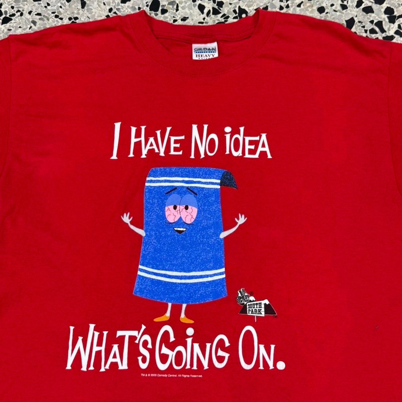 Gildan × Vintage VINTAGE Y2K 2003 SOUTH PARK TOWELIE PROMO TEE: Size US L / EU 52-54 / 3 - 2 Thumbnail