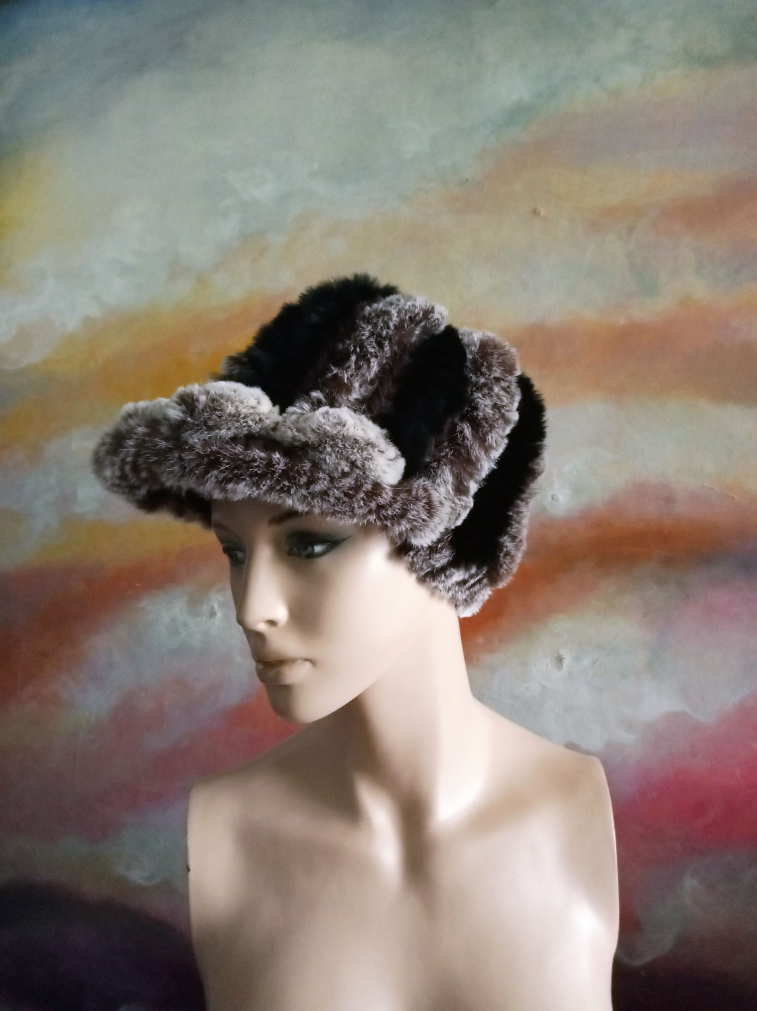 Other Unisex Real Rabbit Fur Hat Size ONE SIZE - 11 Thumbnail