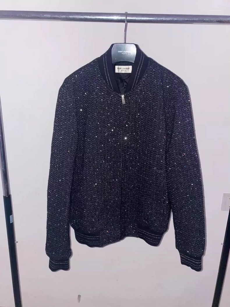Saint Laurent Paris Saint Laurent Paris 20 SS baby's breath scale jacket 2505-N Size US M / EU 48-50 / 2 - 1 Thumbnail