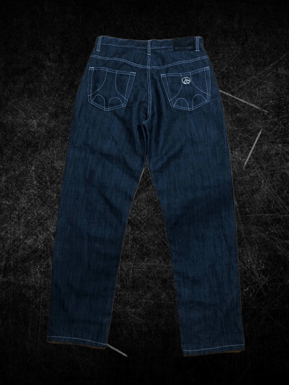 Moschino Moschino Jeans Dark Hearts Patterned Denim Jeans Size 30" / US 8 / IT 44 - 1 Thumbnail