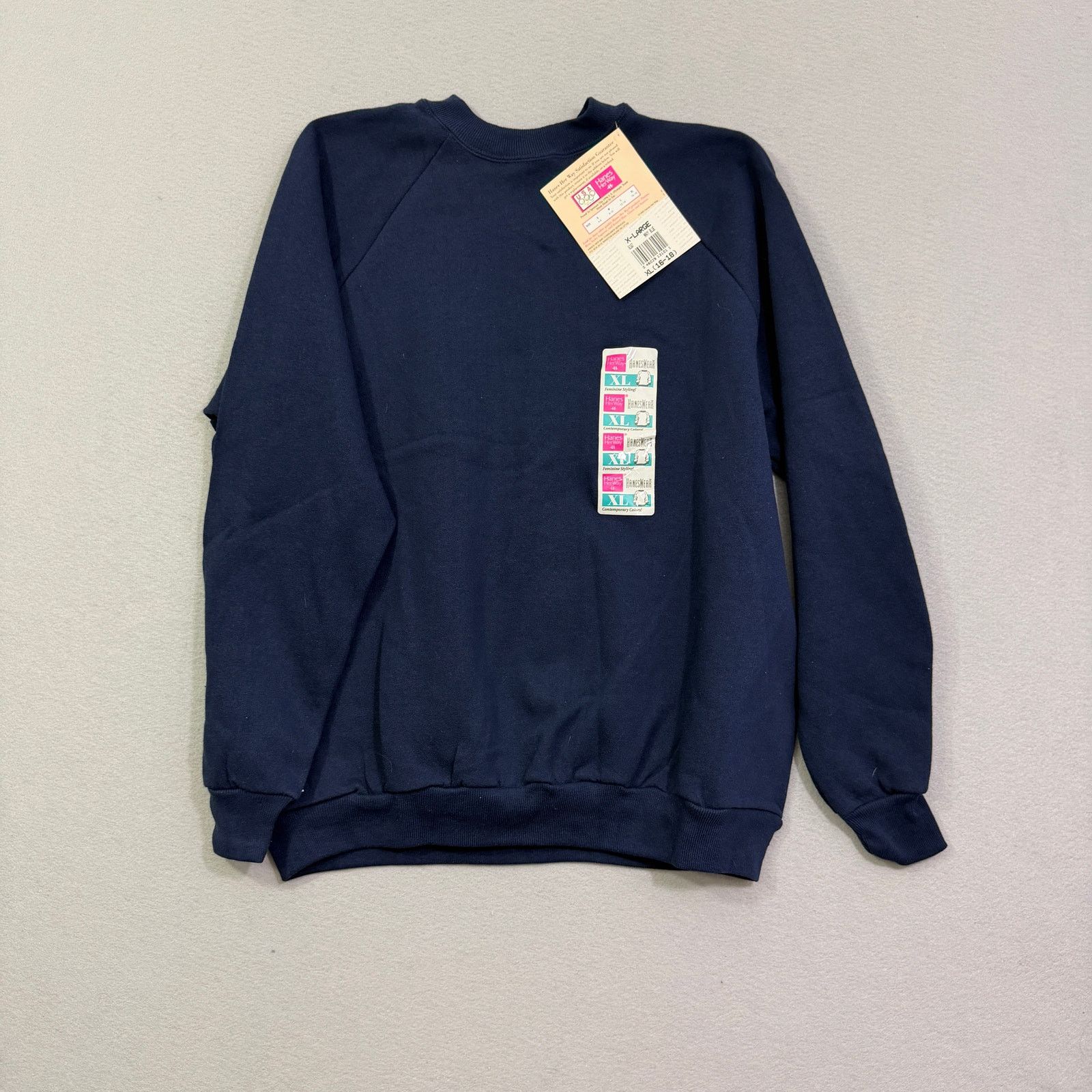 Hanes Vintage Hanes Her Way Sweatshirt Women's Extra Large Blue Size XL / US 12-14 / IT 48-50 - 1 Thumbnail