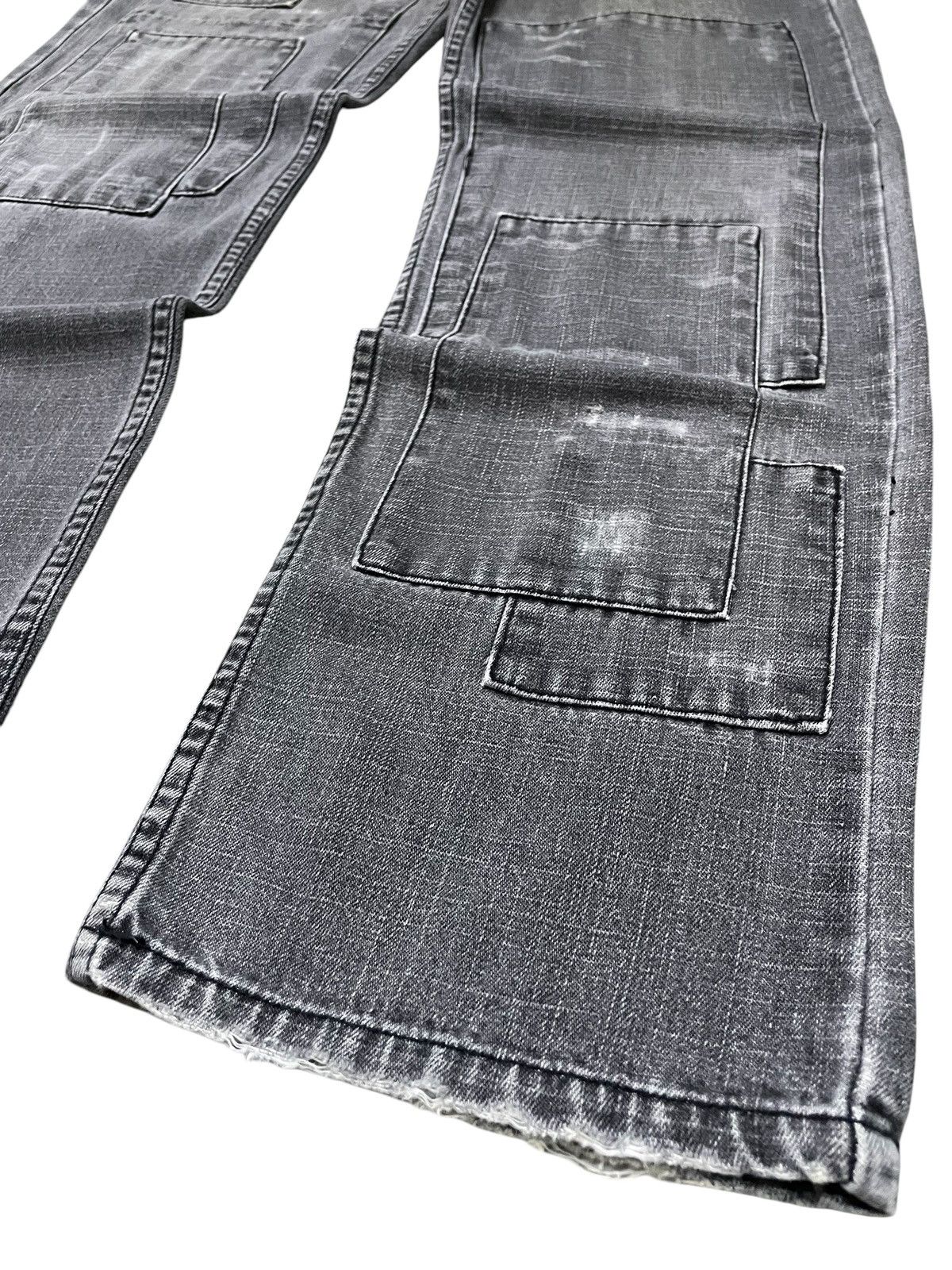 5351 POUR LES HOMMES × GOSTAR DE FUGA × Japanese Brand Nylaus 0125 Japan Patchwork Reconstructed Denim Jeans Size US 32 / EU 48 - 6 Thumbnail