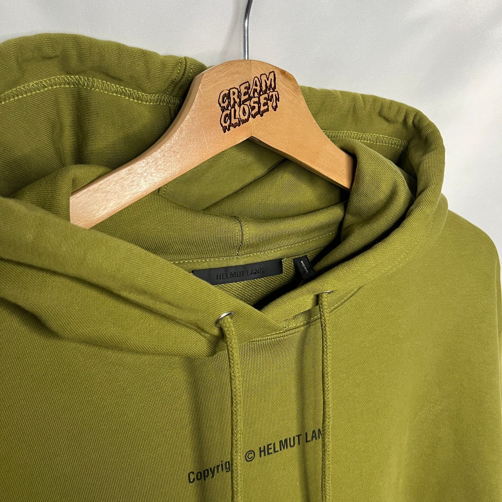 Helmut Lang 2022 Assorted Logo Print Archive Designer Olive Green M Size US M / EU 48-50 / 2 - 4 Thumbnail