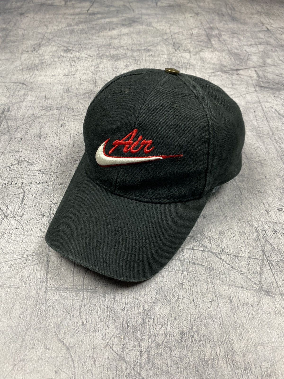 Nike × Vintage Vintage 90s Nike Big Logo Swoosh Drill Cap Hats Size ONE SIZE - 2 Thumbnail