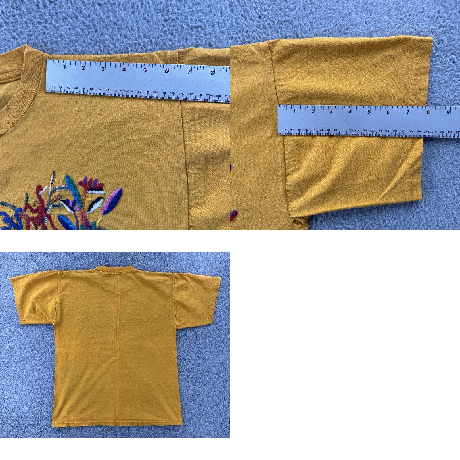 Vintage VINTAGE Forest Shirt Adult Large Yellow Short Sleeve Crew Neck Embroidered Save The Forest 90s Art Animals Mens Size US L / EU 52-54 / 3 - 9 Thumbnail