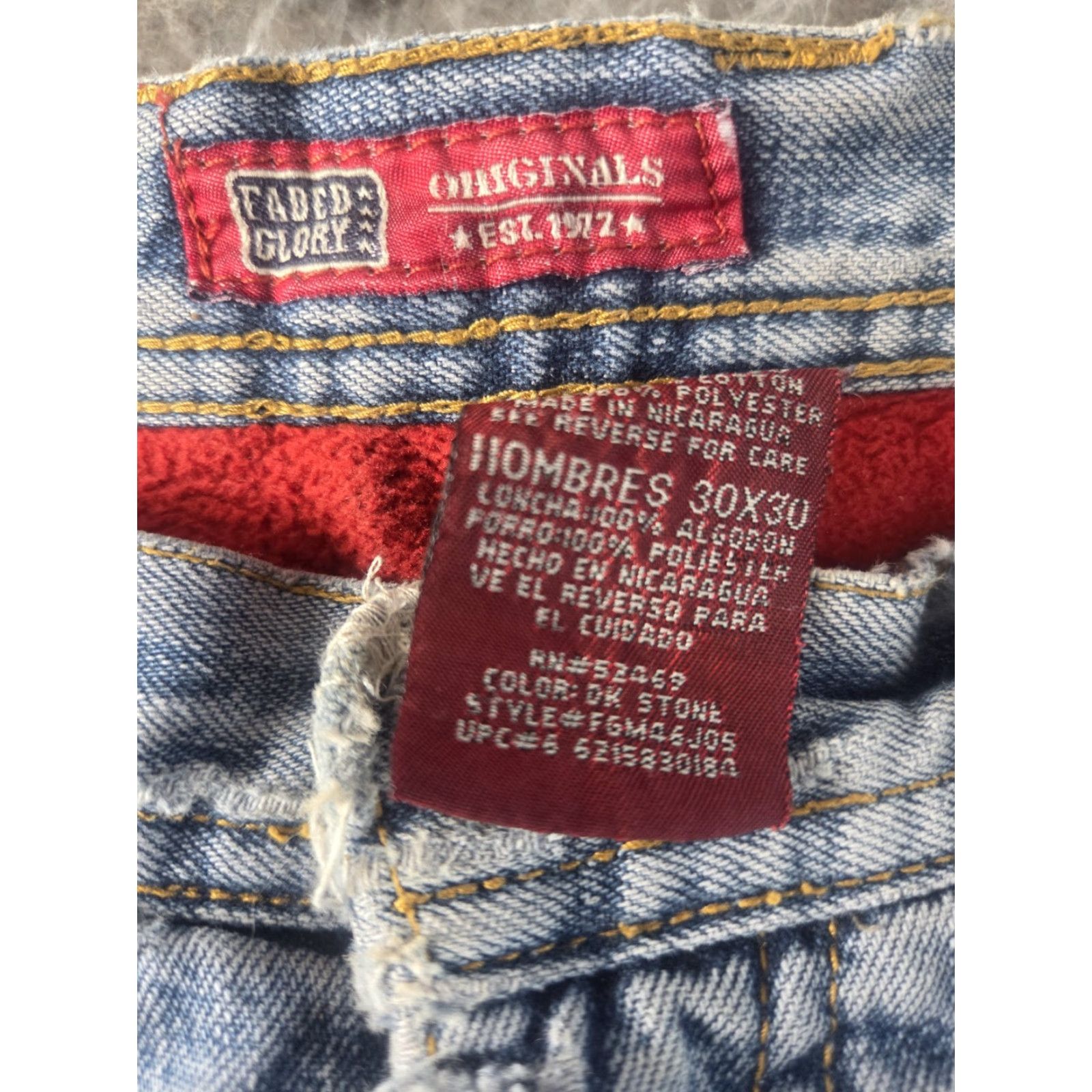 Faded Glory VINTAGE Faded Glory Jeans Carpenter Blue 30x30 Insulated Lined 5-Pocket Relaxed Mens Size US 30 / EU 46 - 5 Thumbnail