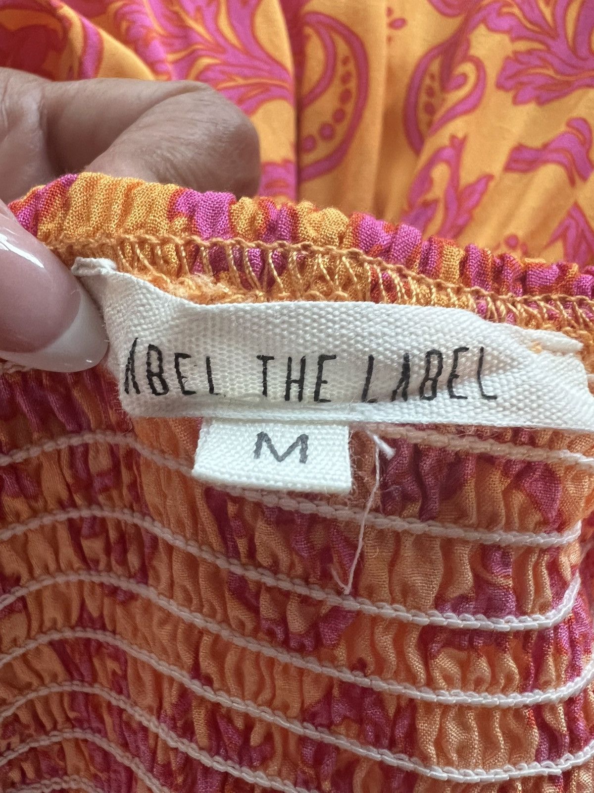 Other Abel The Label Strapless Maxi Dress Orange Pink Paisley M Size M / US 6-8 / IT 42-44 - 4 Thumbnail