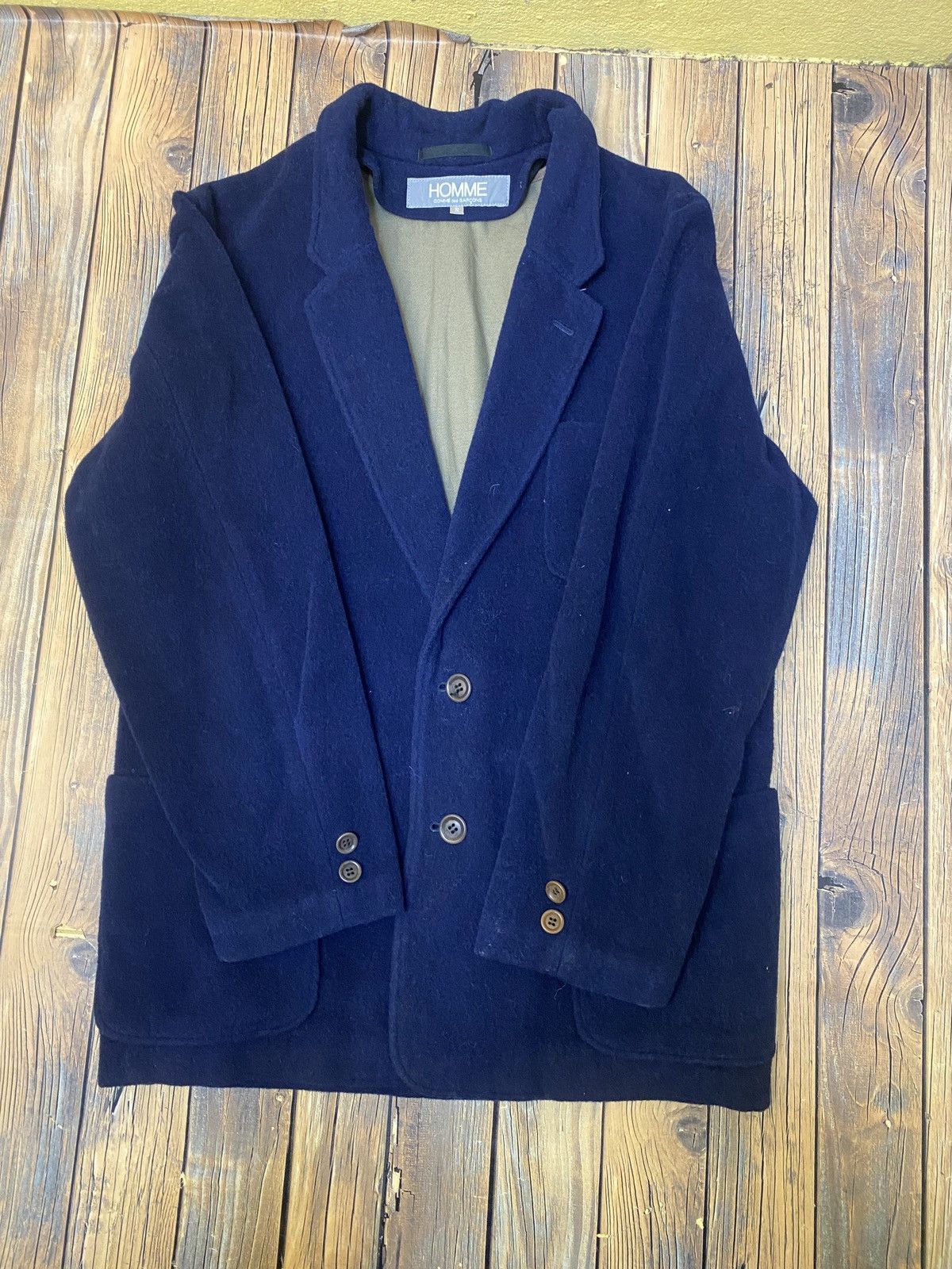 Comme des Garcons Homme × Comme des Garcons Homme Plus × Vintage Vintage comme des garcons woll single breasted jacket Size US S / EU 44-46 / 1 - 9 Thumbnail