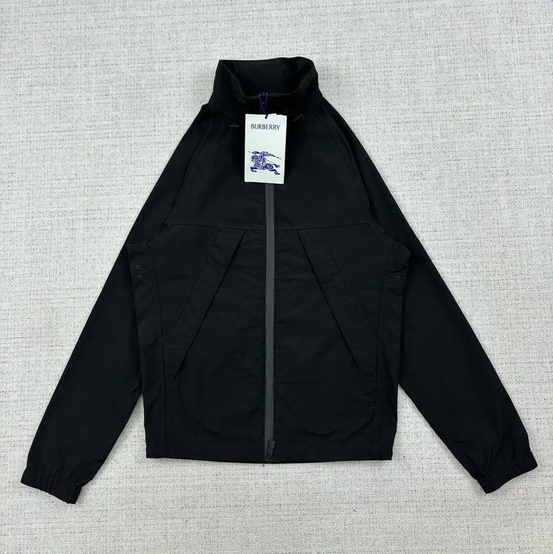 Burberry Women's Black Nylon Embroidered Jacket