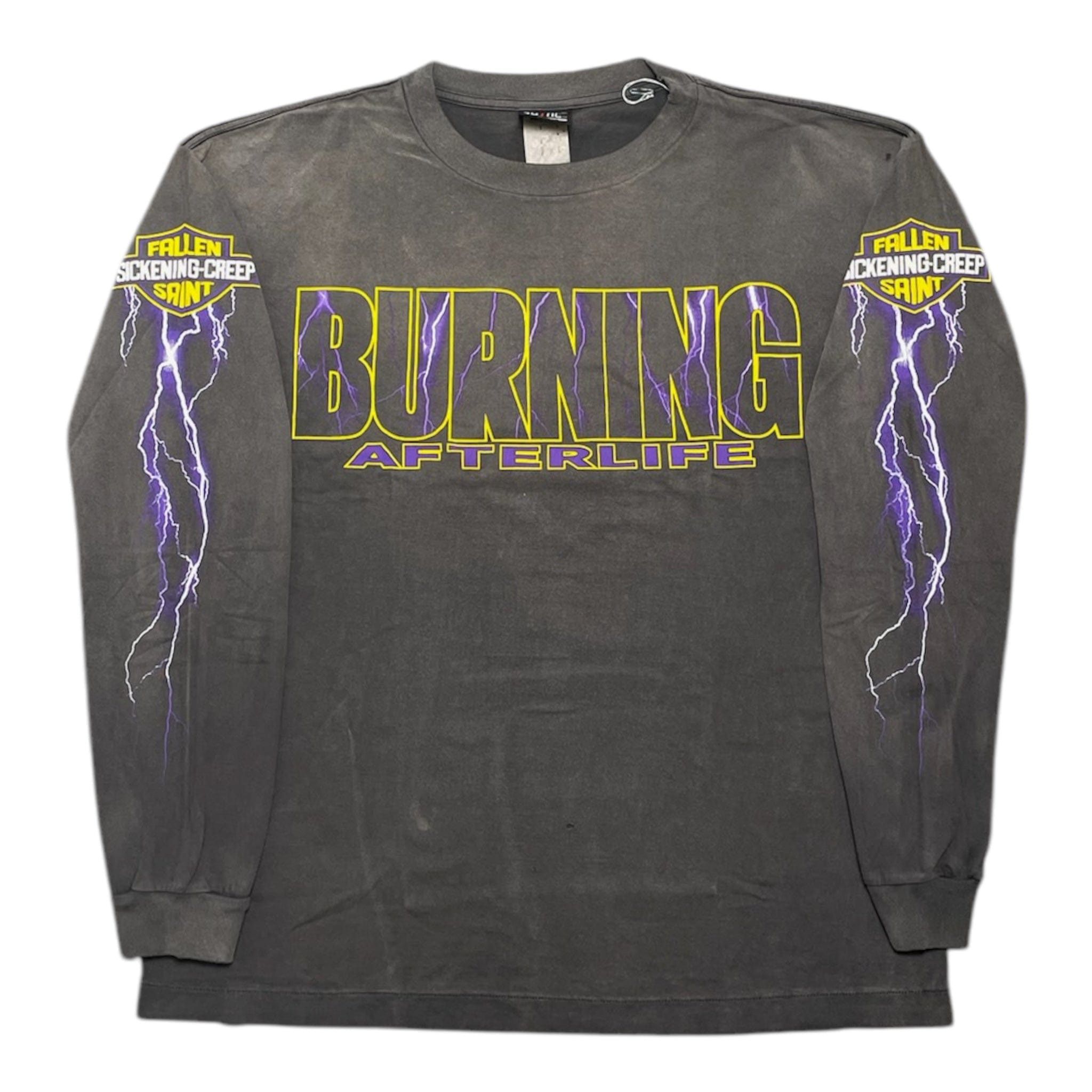 Saint Michael Evil Spirit Long Sleeve Tee Shirt Black Size US XL / EU 56 / 4 - 1 Thumbnail