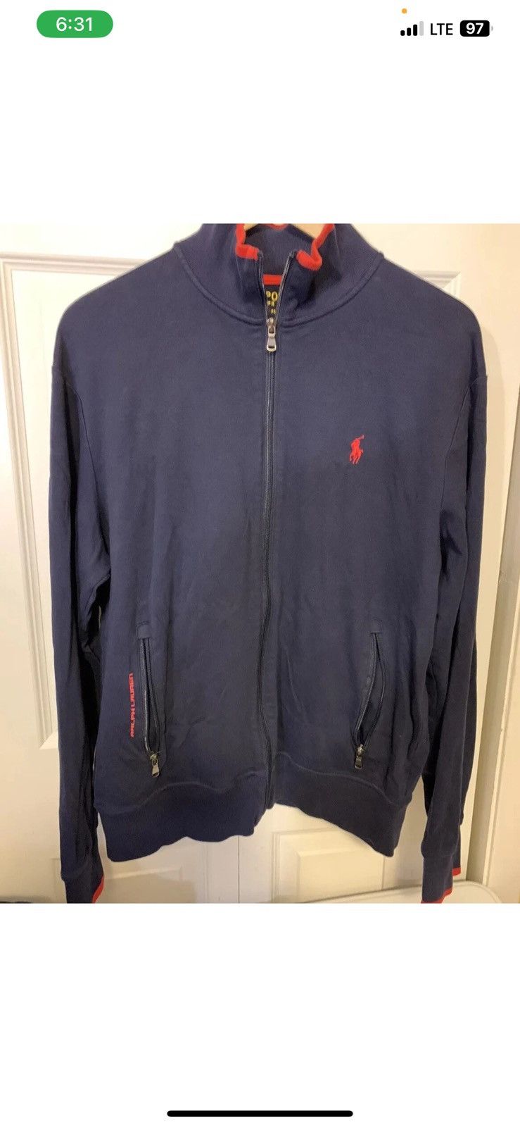Polo Ralph Lauren Polo Ralph Lauren Mens Sz M Sport Performance Jacket Blue Size US M / EU 48-50 / 2 - 3 Thumbnail