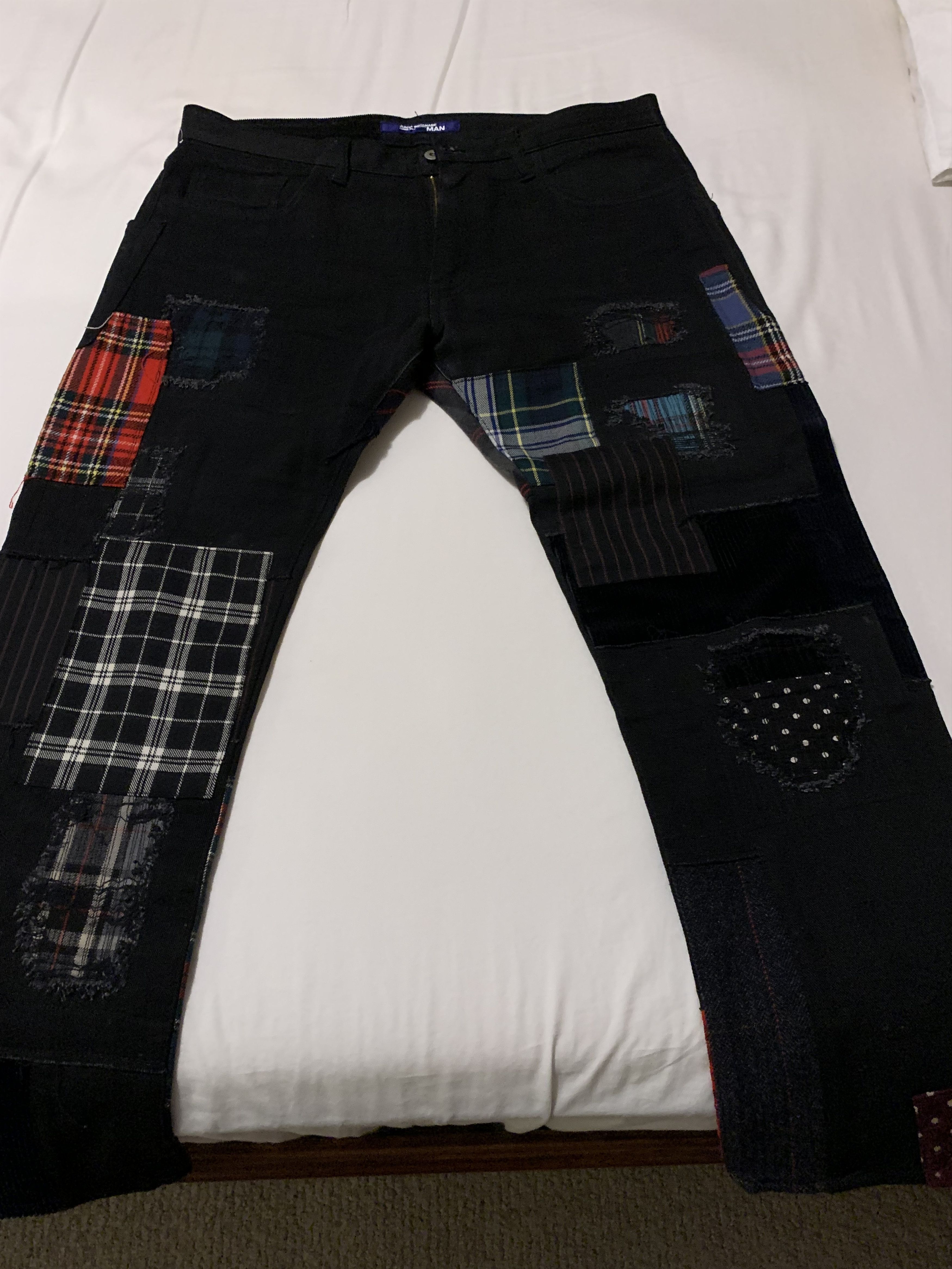 Comme des Garcons Black Patchwork denim jeans Size US 36 / EU 52 - 4 Thumbnail