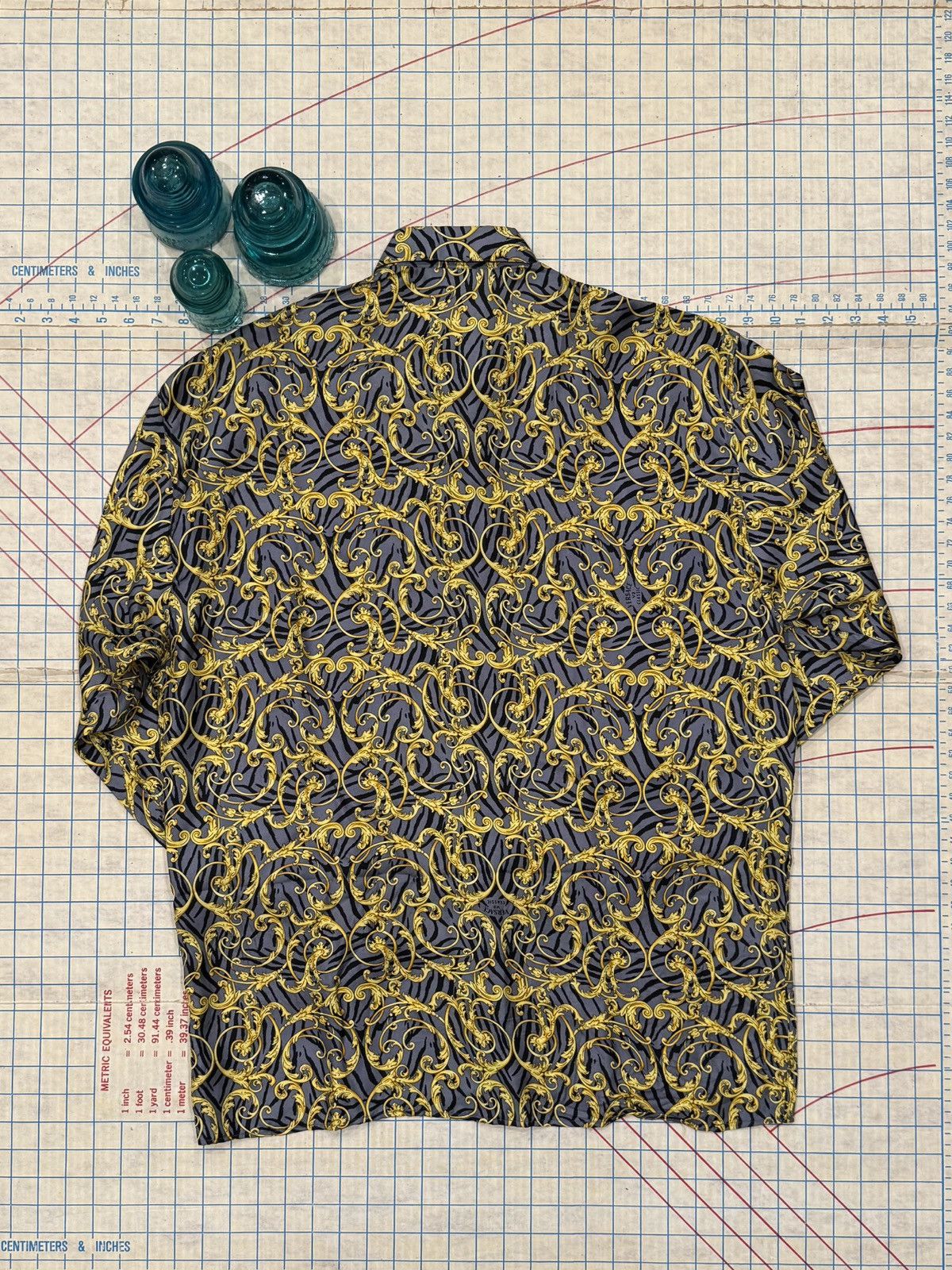 Versace Versace Classic V2 Baroque Silk Print Button Up Mens Medium Size US M / EU 48-50 / 2 - 11 Thumbnail
