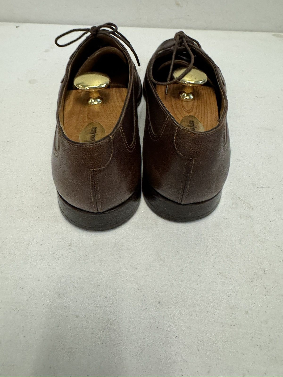 Santoni Santoni Made in Italy Split Almond Toe Oxford Shoe 11 1/2 D Size US 11.5 / EU 44-45 - 4 Thumbnail