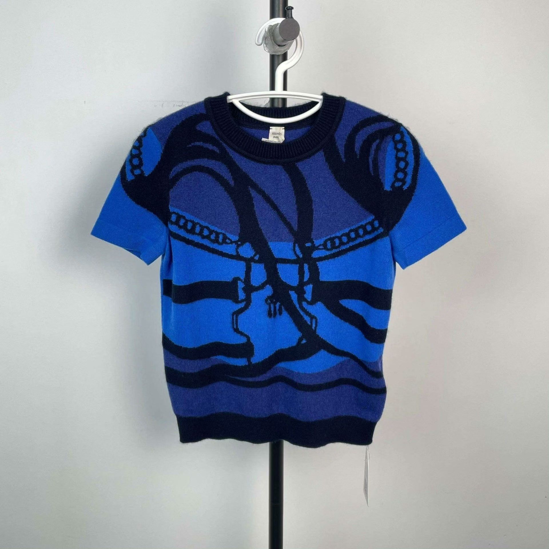 Hermes Hermes Knit Blue Sweater 36 Women Size S / US 4 / IT 40 - 1 Thumbnail
